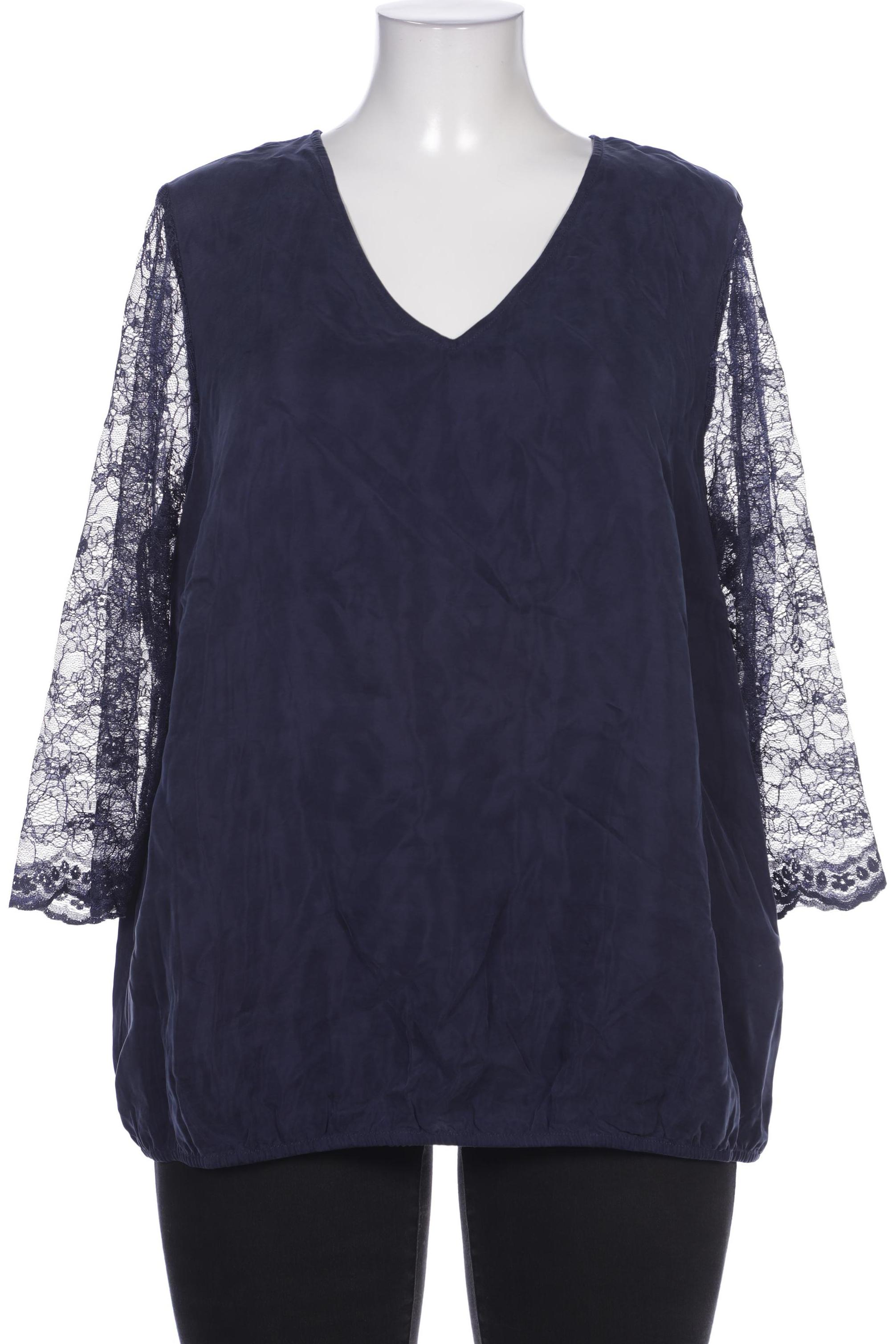 

sheego Damen Bluse, marineblau, Gr. 46