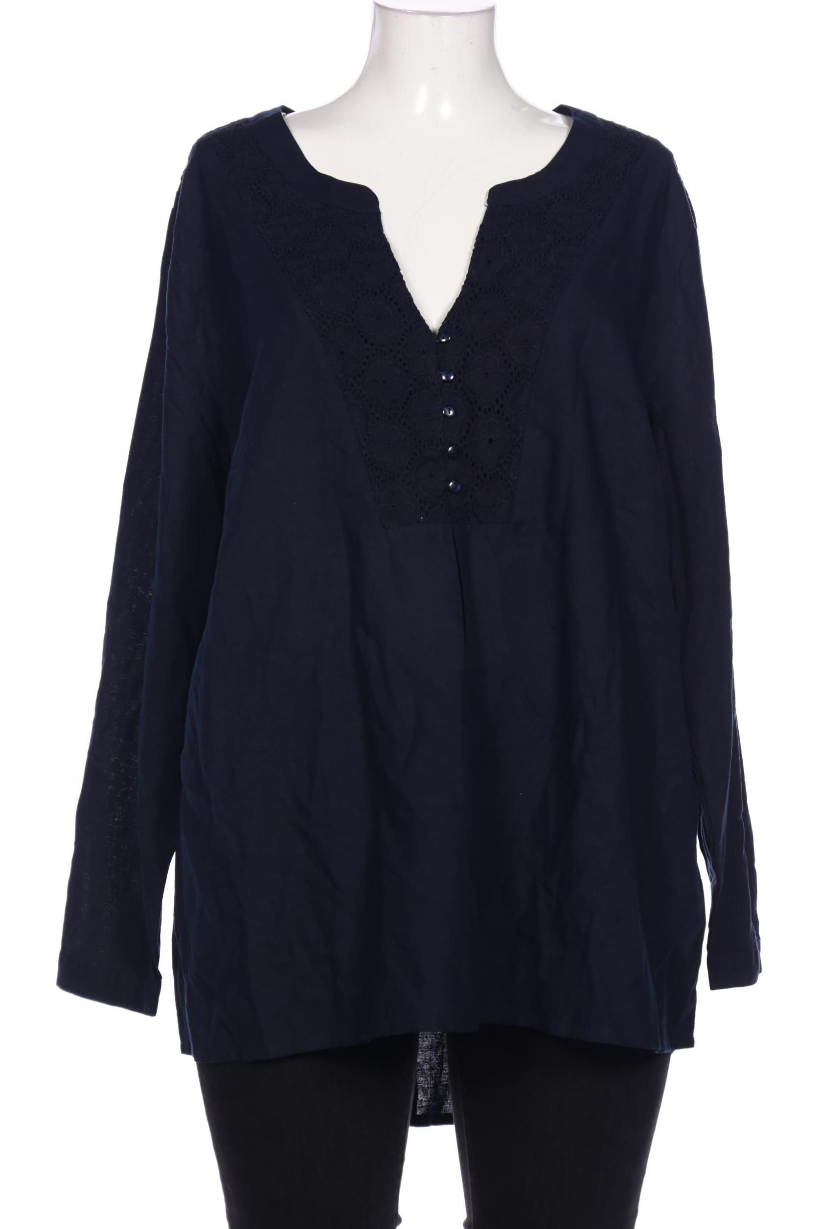 

sheego Damen Bluse, marineblau, Gr. 50