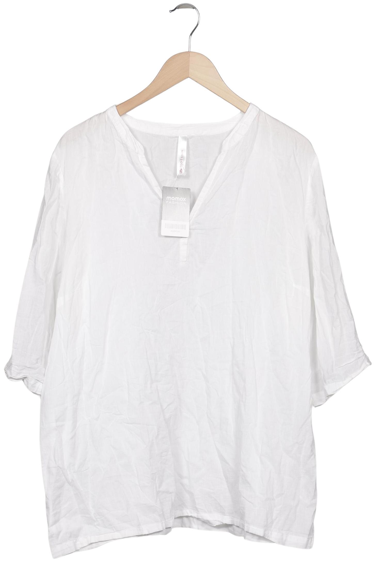 

sheego Damen Bluse, weiß, Gr. 42