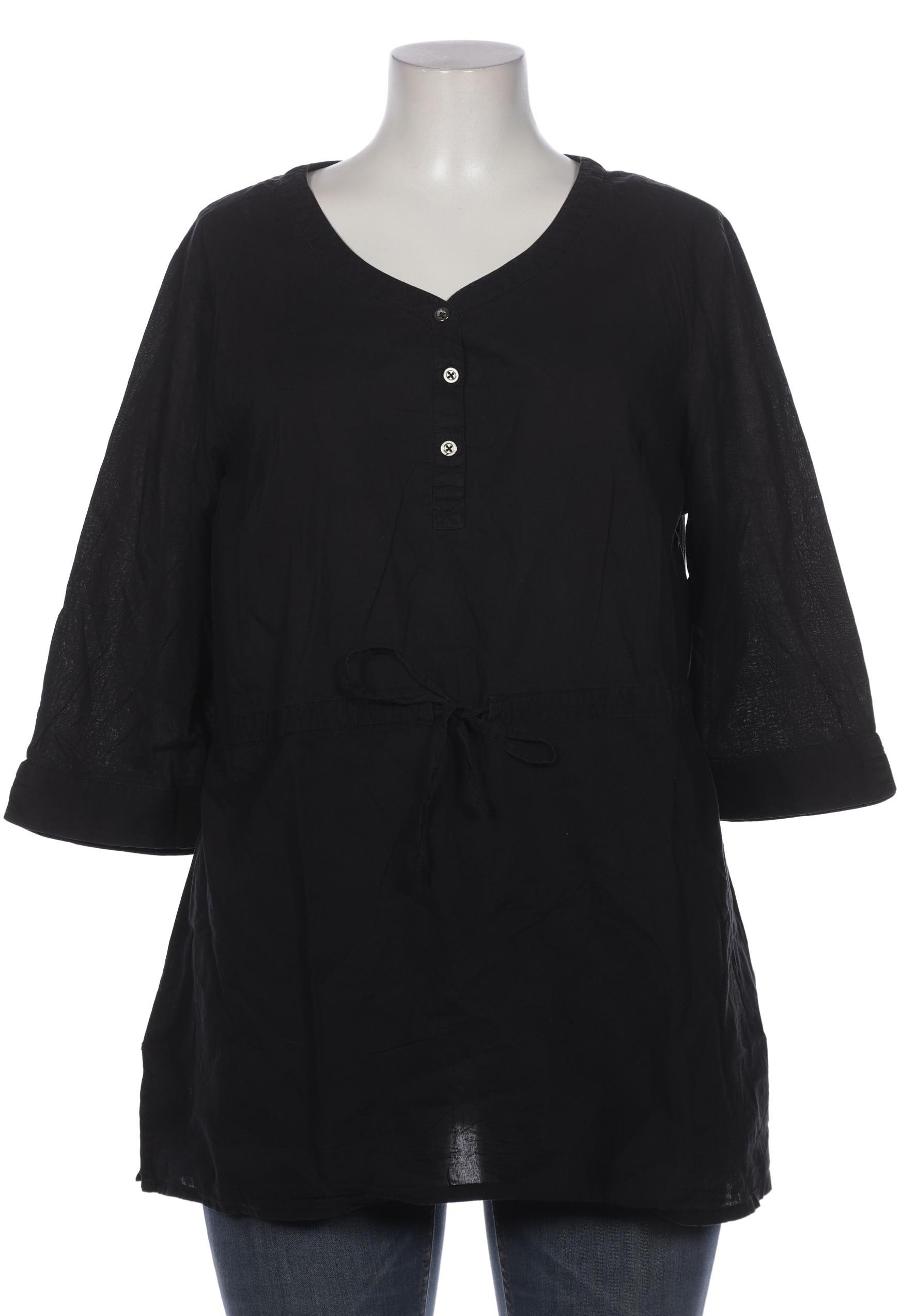 

sheego Damen Bluse, schwarz, Gr. 46