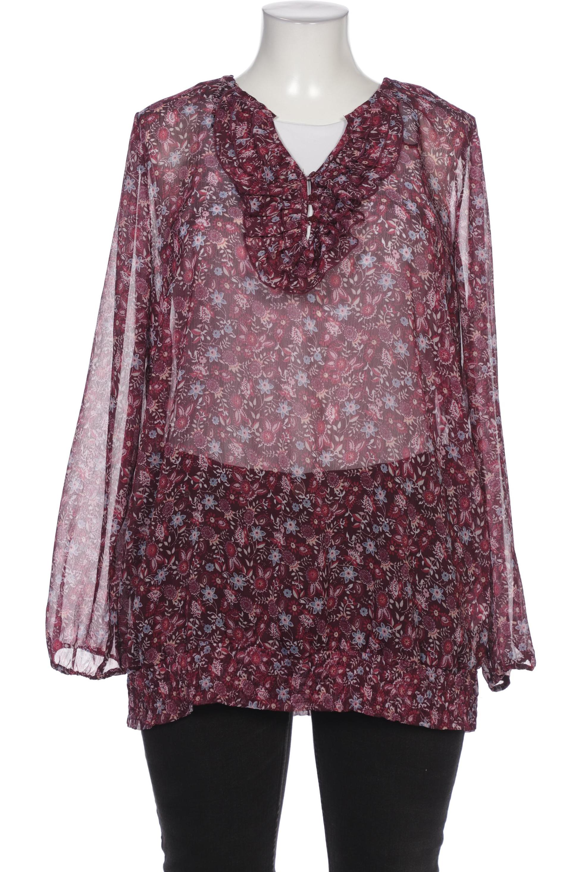 

sheego Damen Bluse, bordeaux, Gr. 46