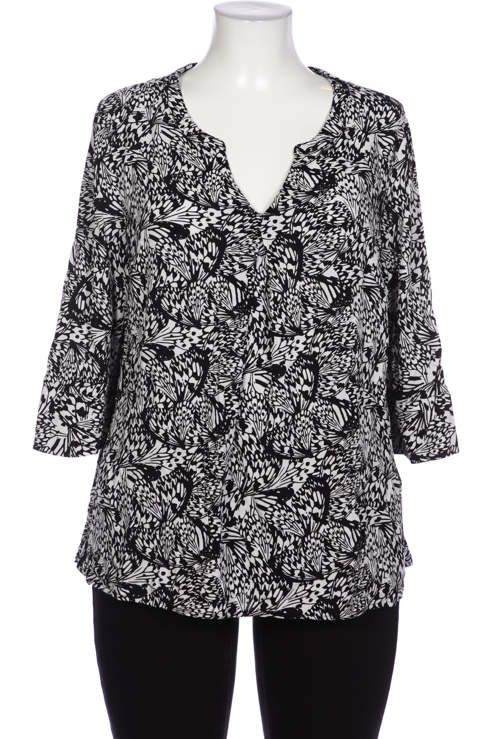 

sheego Damen Bluse, weiß, Gr. 46