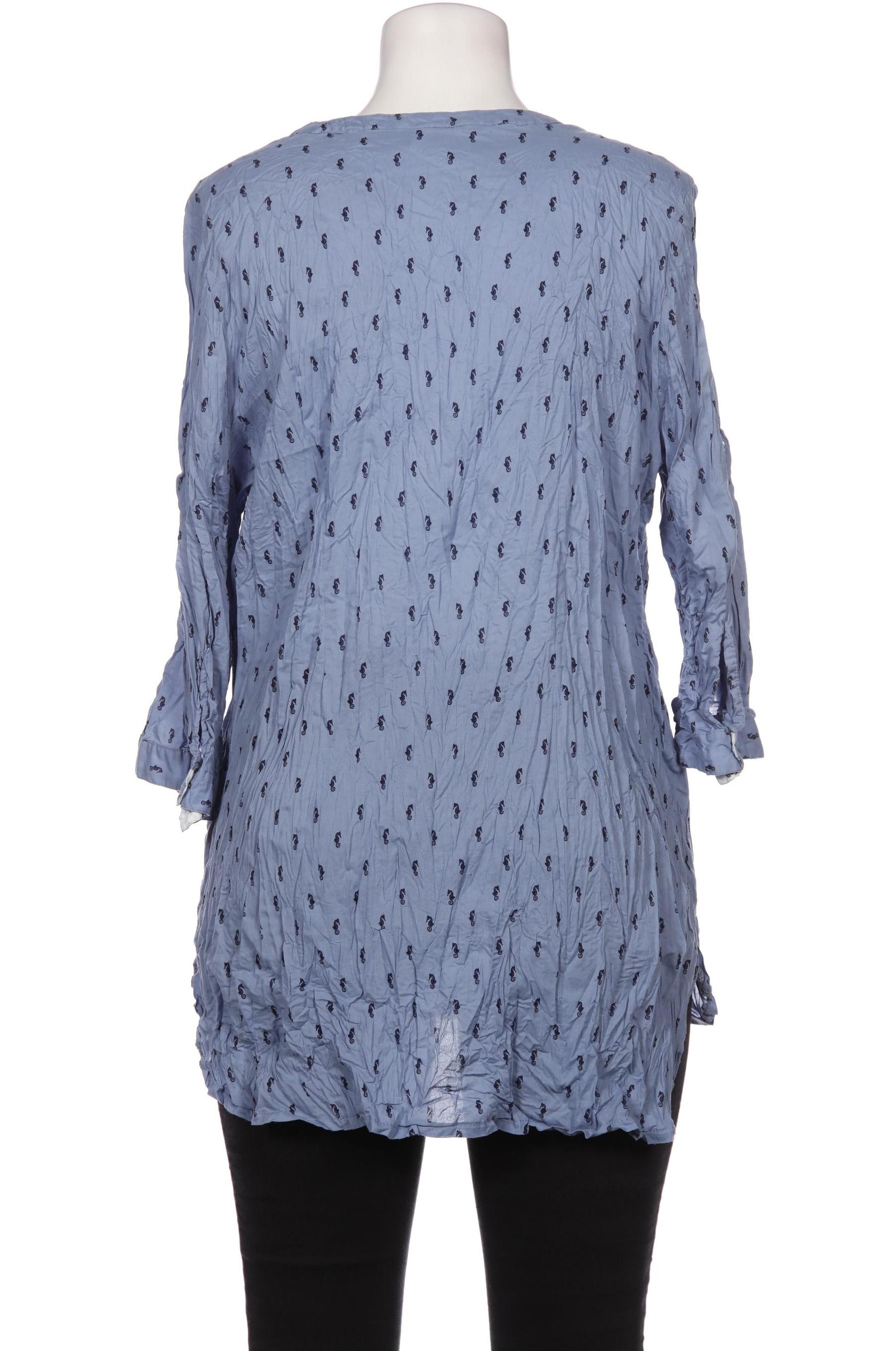 

sheego Damen Bluse, blau, Gr. 46