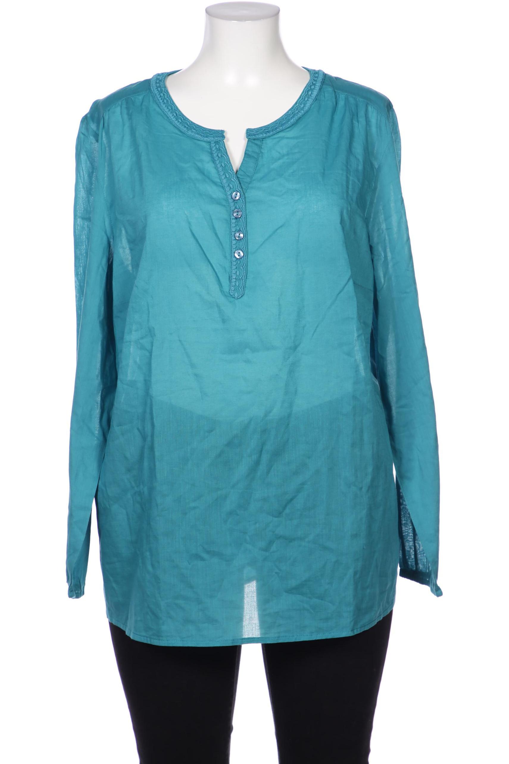 

sheego Damen Bluse, blau