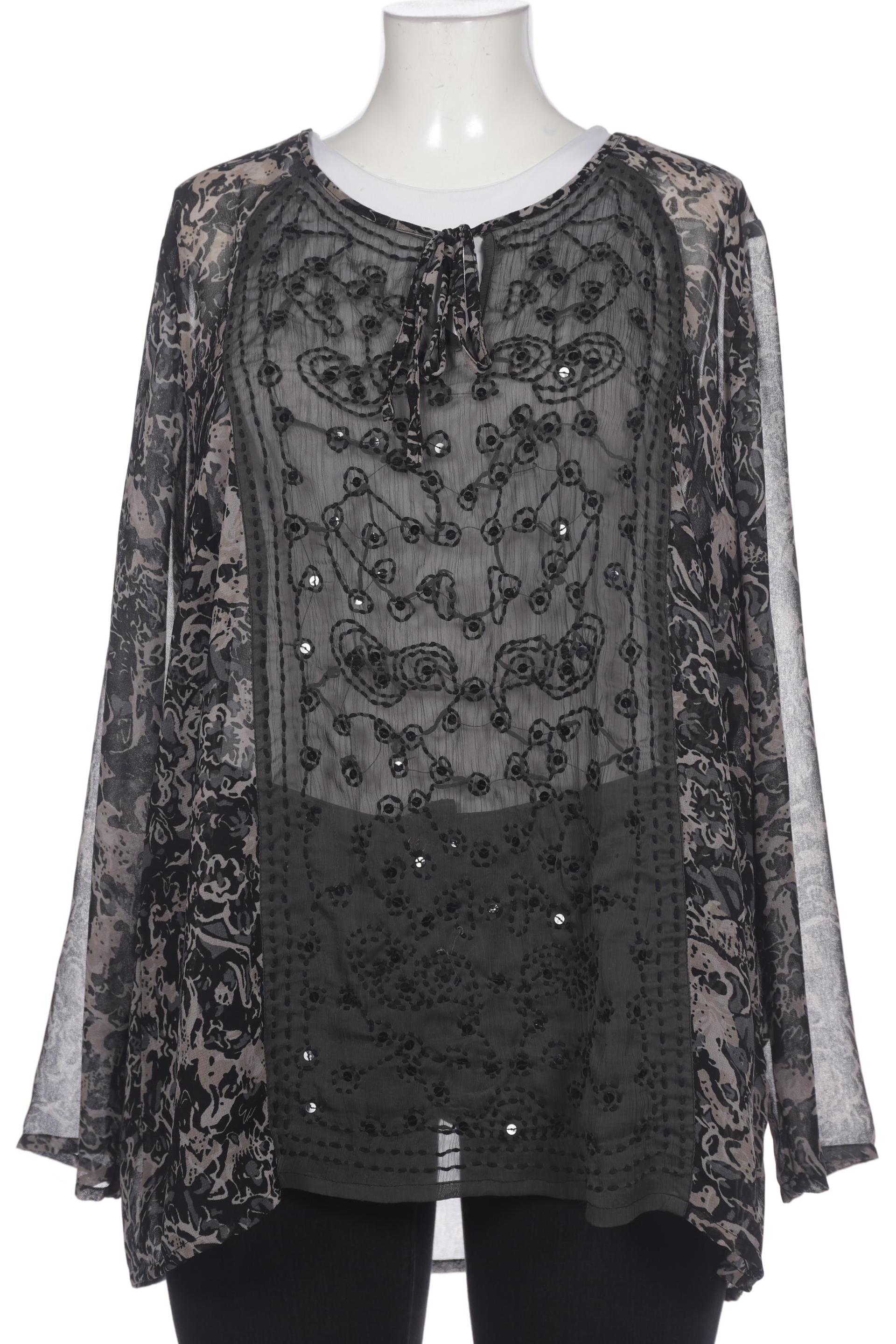 

sheego Damen Bluse, grau, Gr. 50