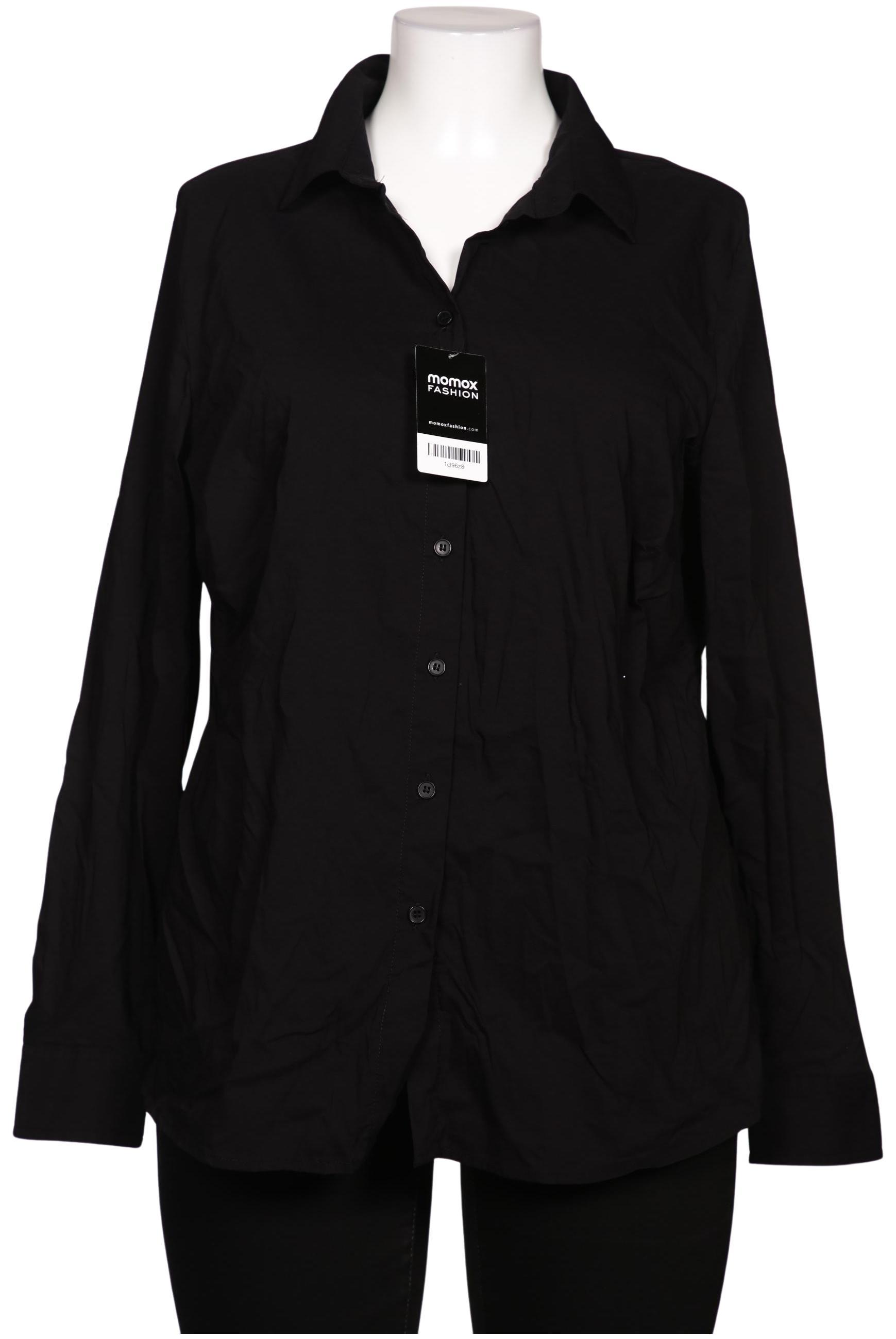 

sheego Damen Bluse, schwarz, Gr. 46