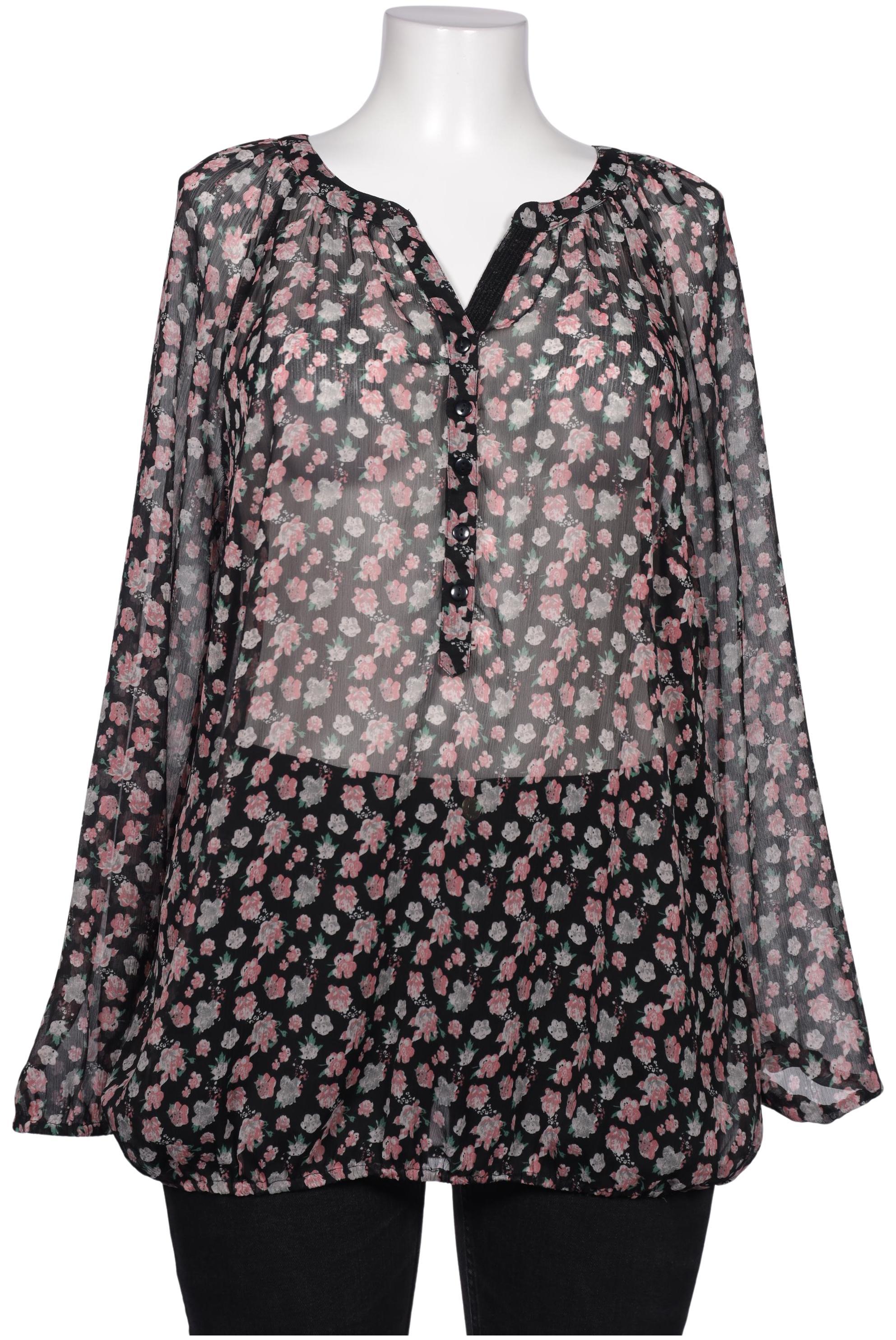 

sheego Damen Bluse, schwarz, Gr. 46