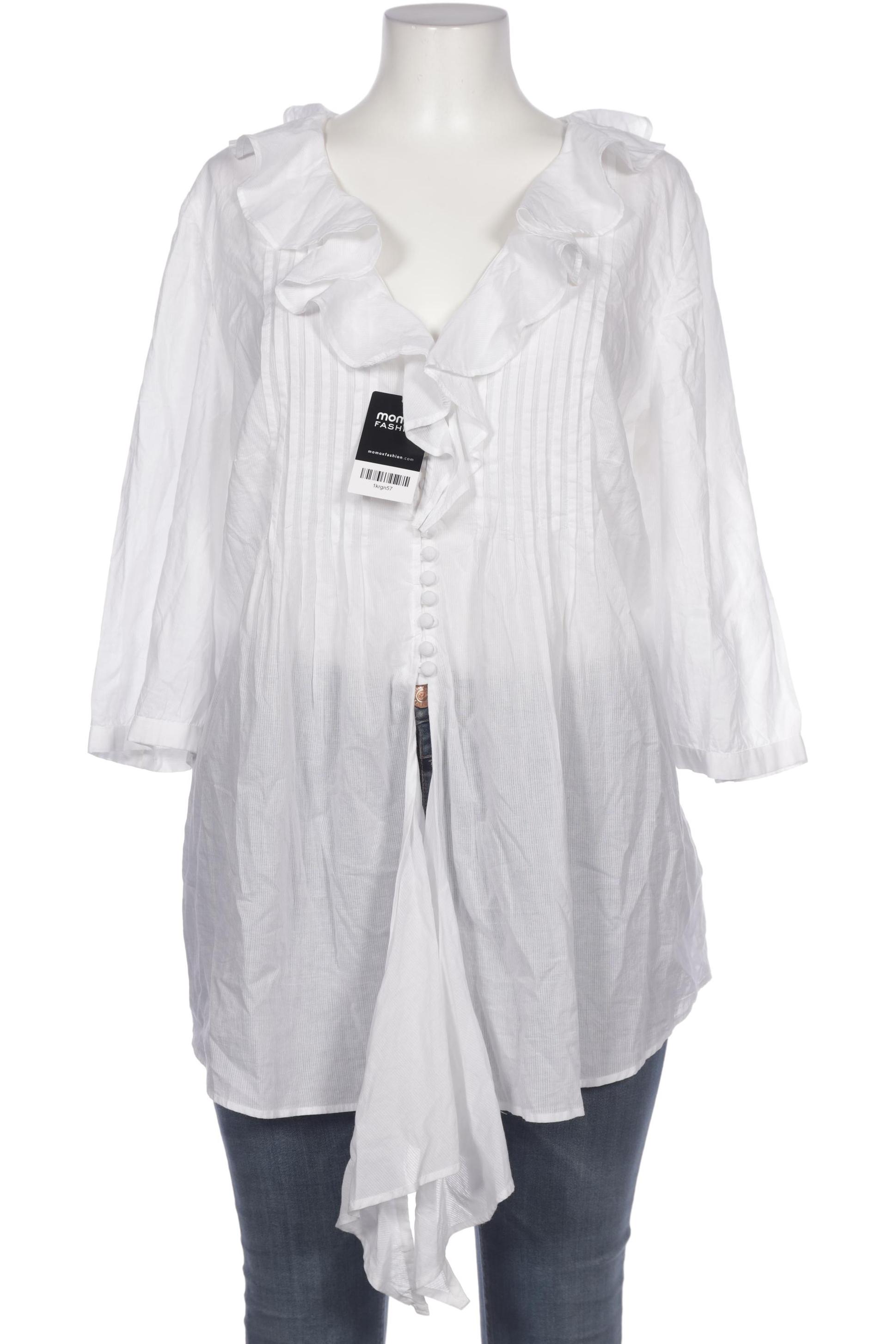 

sheego Damen Bluse, weiß, Gr. 48