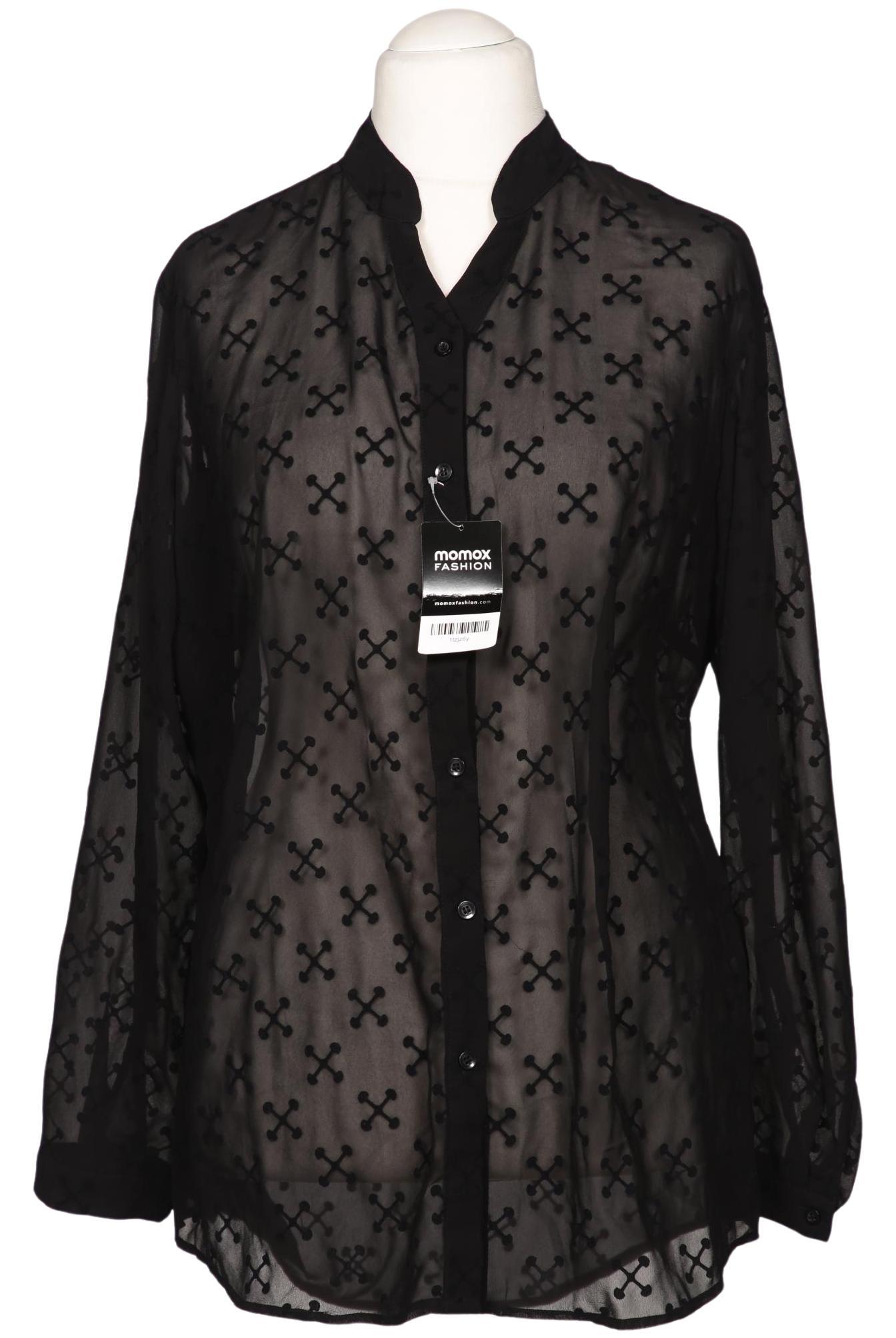 

sheego Damen Bluse, schwarz, Gr. 44