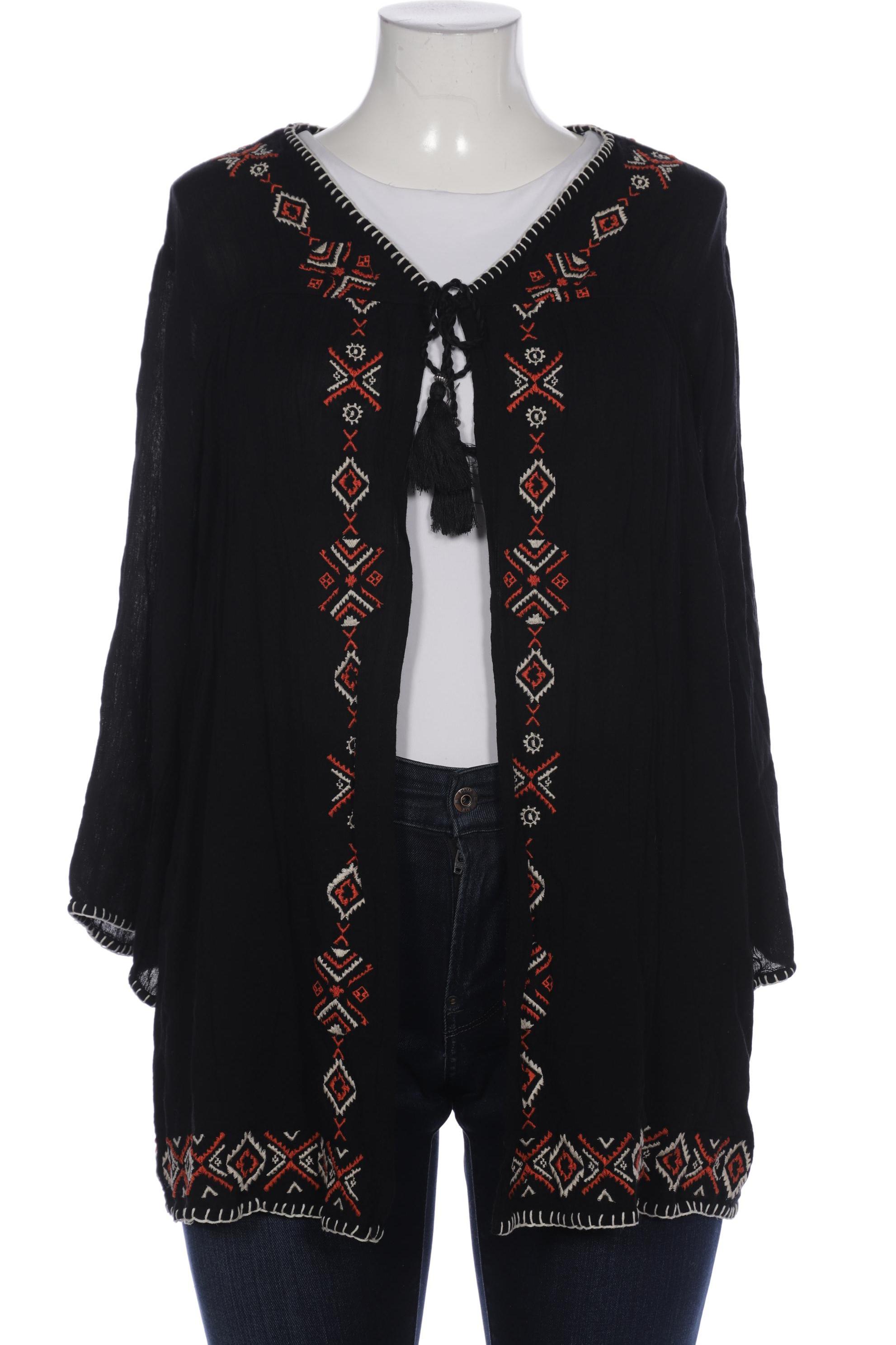 

sheego Damen Bluse, schwarz, Gr. 44