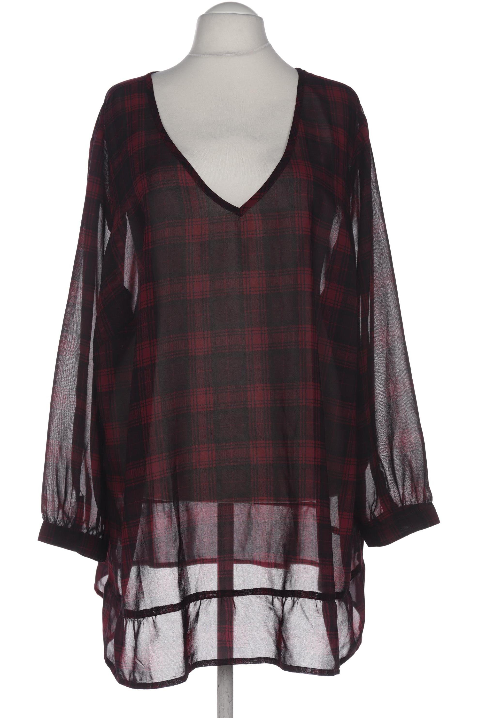 

sheego Damen Bluse, bordeaux, Gr. 52