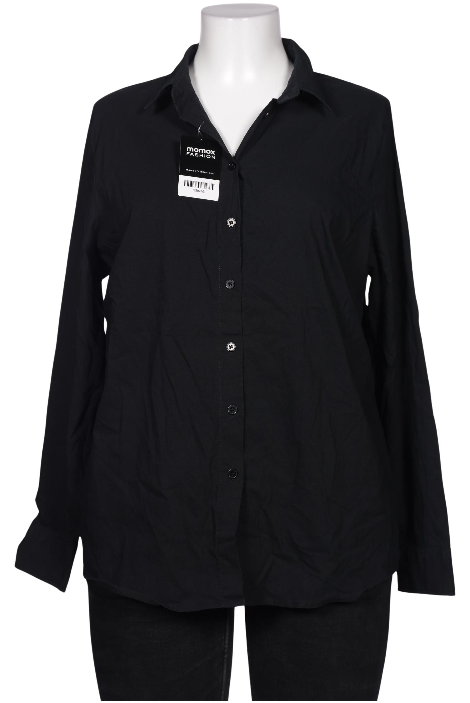 

sheego Damen Bluse, schwarz, Gr. 46