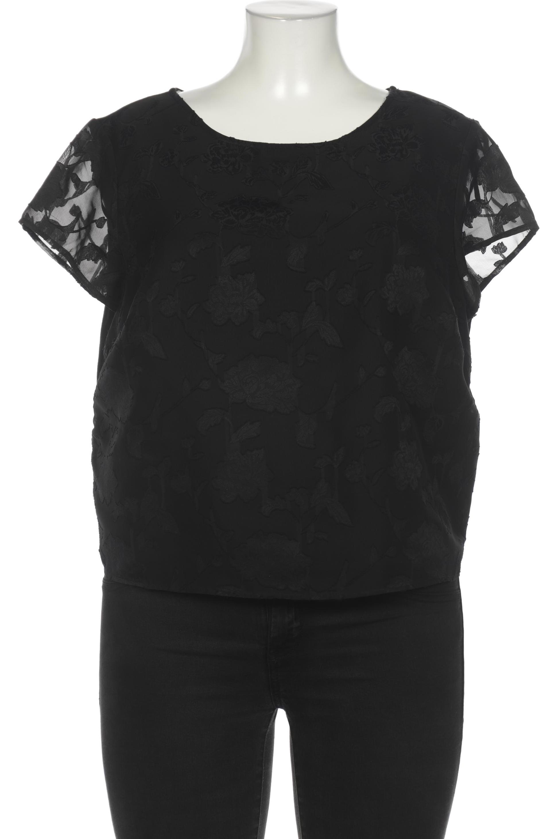 

sheego Damen Bluse, schwarz