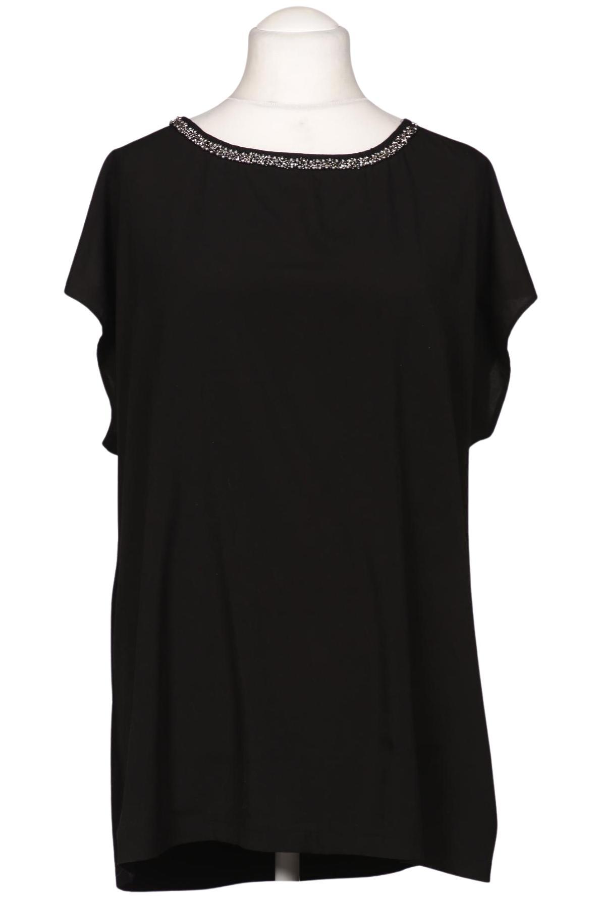 

sheego Damen Bluse, schwarz, Gr. 48