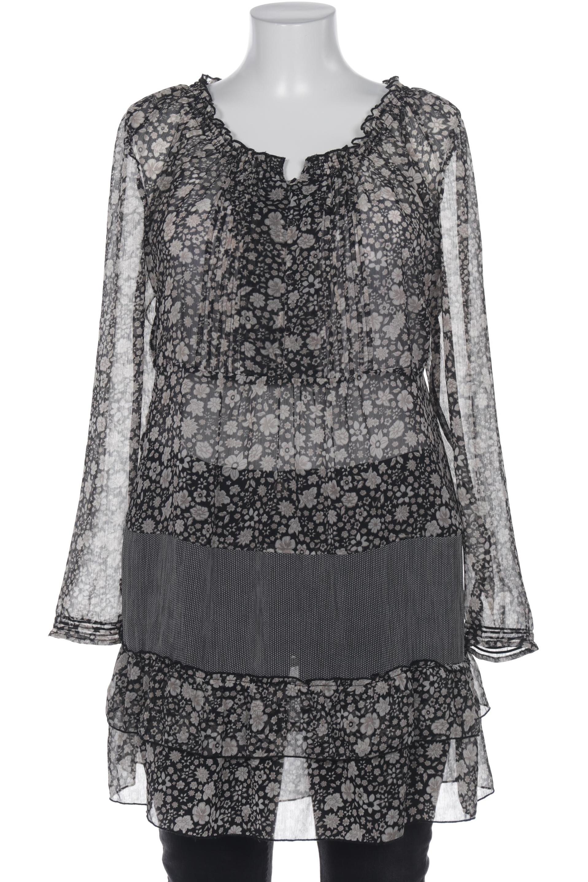 

sheego Damen Bluse, schwarz, Gr. 46