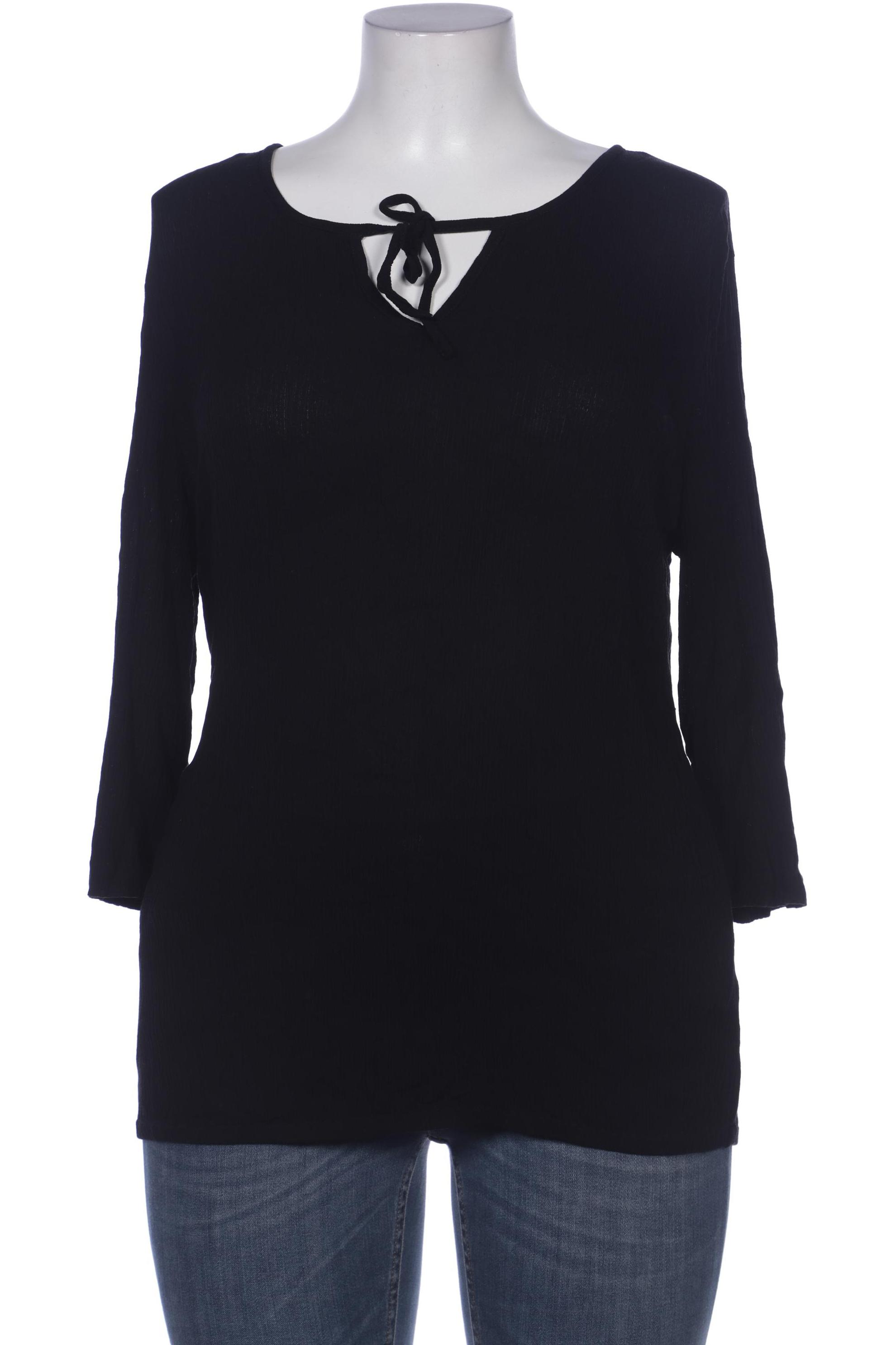 

sheego Damen Bluse, schwarz, Gr. 44