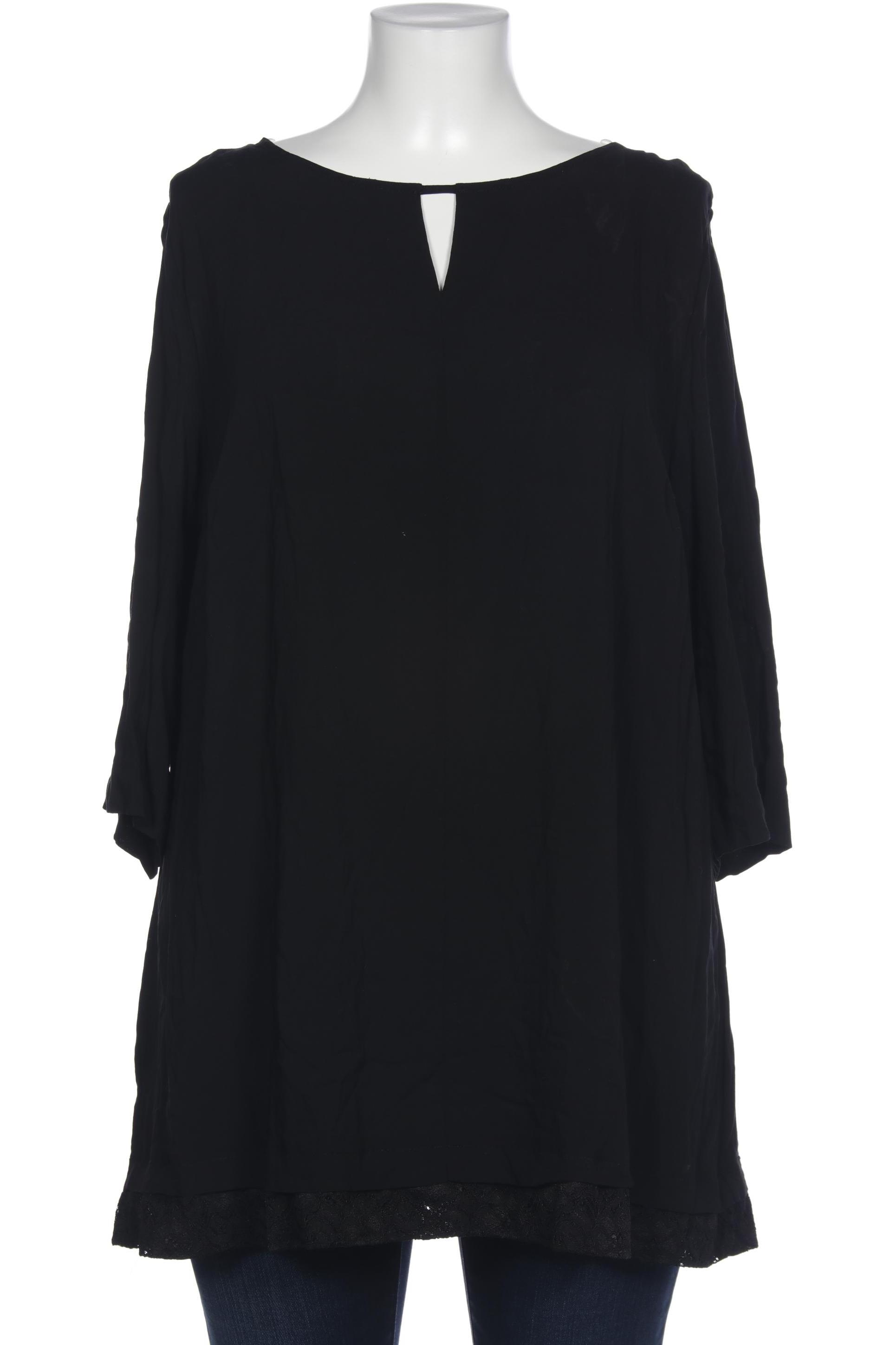 

sheego Damen Bluse, schwarz, Gr. 52