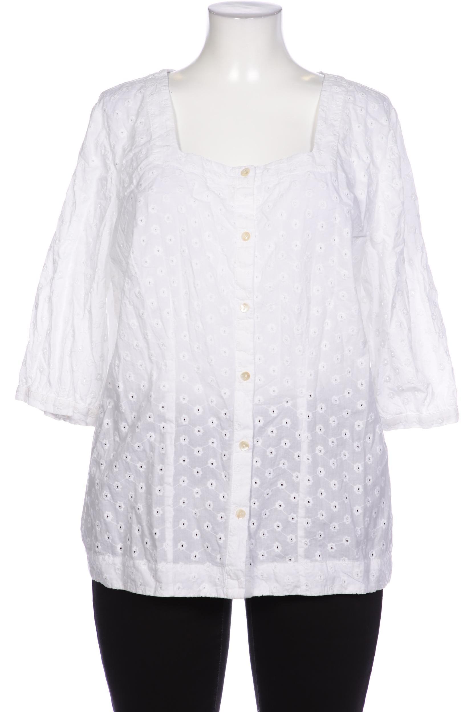 

sheego Damen Bluse, weiß, Gr. 46