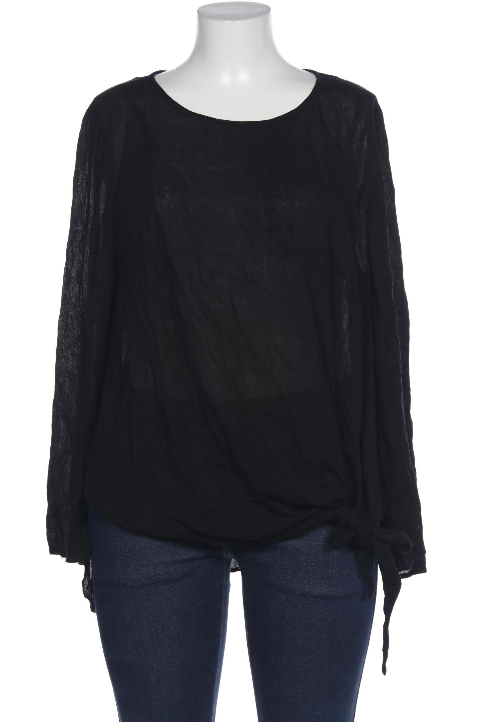 

sheego Damen Bluse, schwarz, Gr. 46