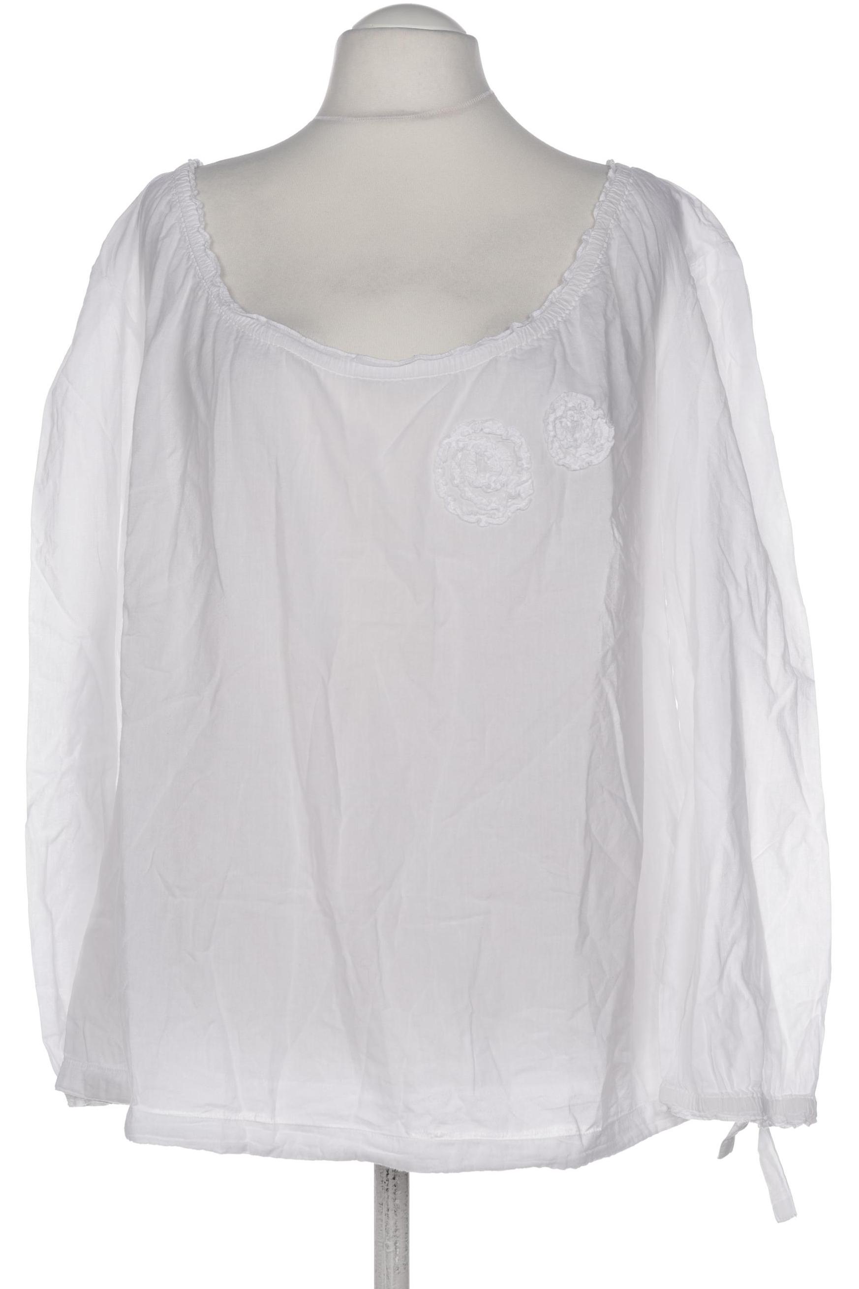 

sheego Damen Bluse, weiß