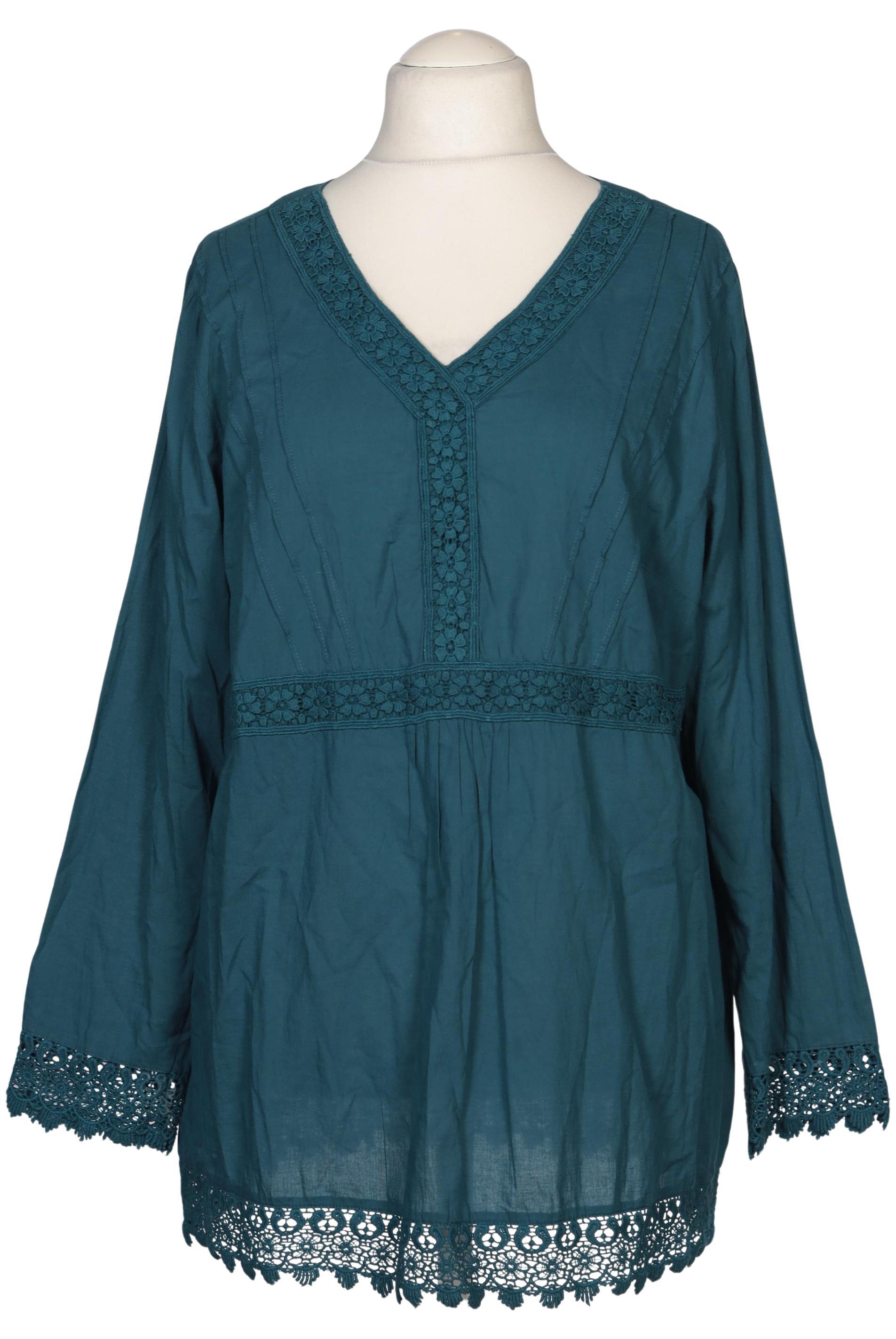 

sheego Damen Bluse, türkis, Gr. 46