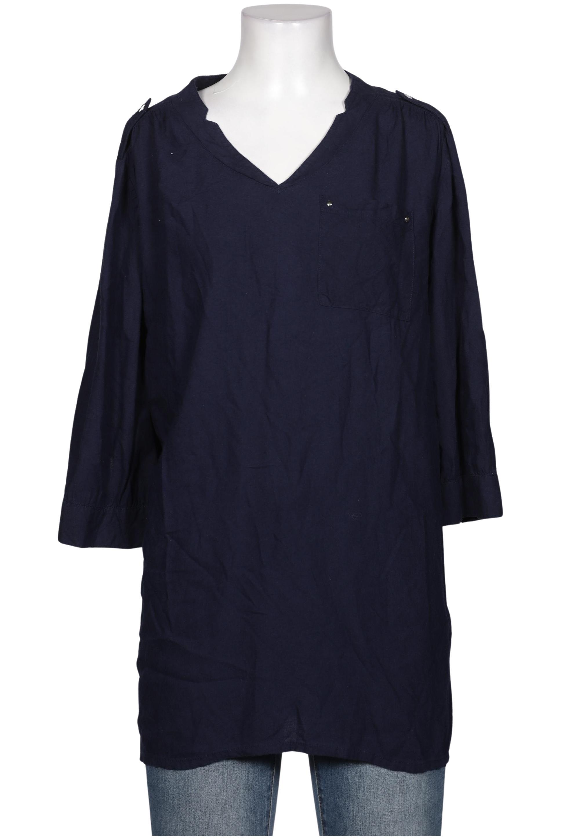 

sheego Damen Bluse, marineblau, Gr. 40