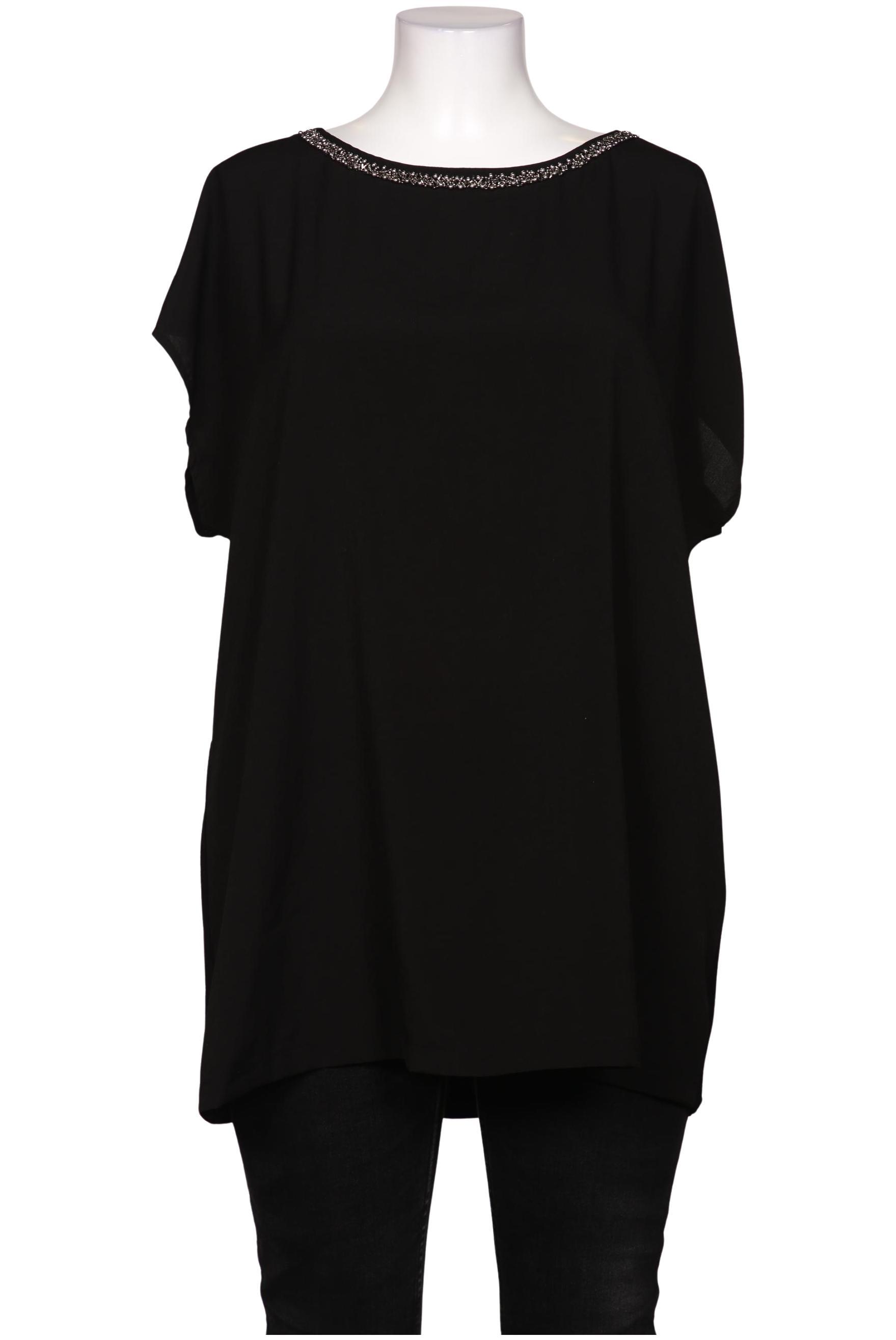 

sheego Damen Bluse, schwarz, Gr. 48