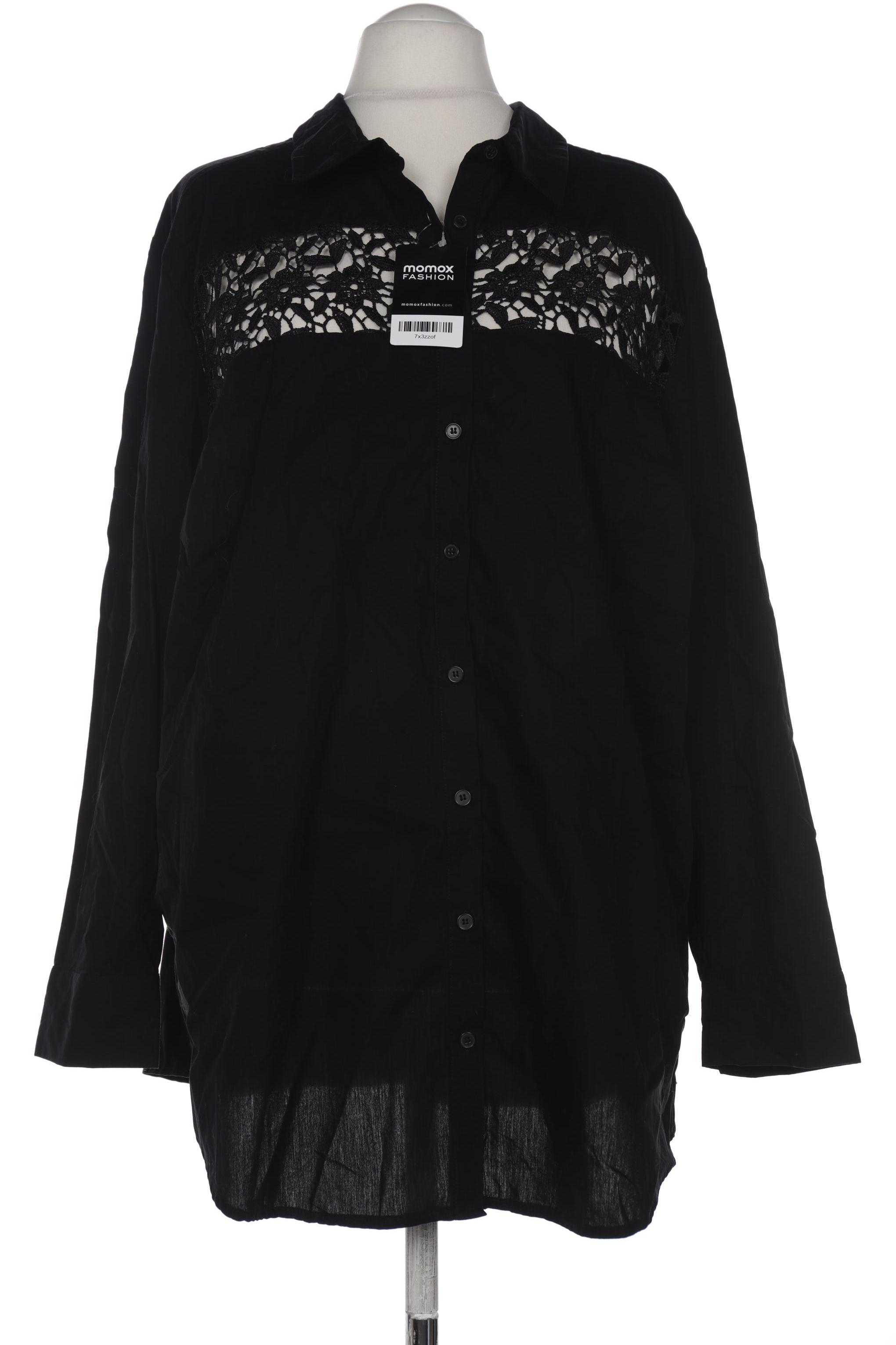 

sheego Damen Bluse, schwarz, Gr. 56