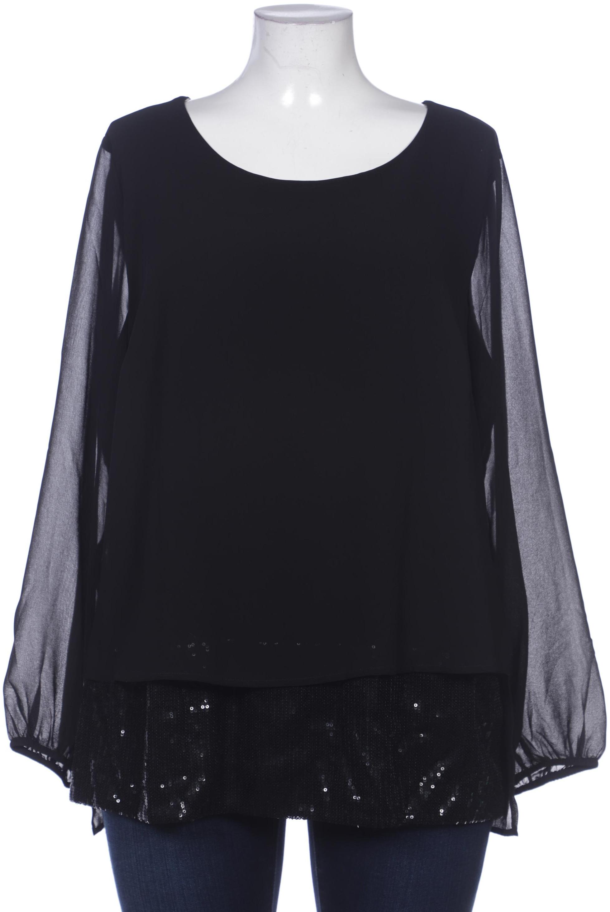 

sheego Damen Bluse, schwarz, Gr. 44