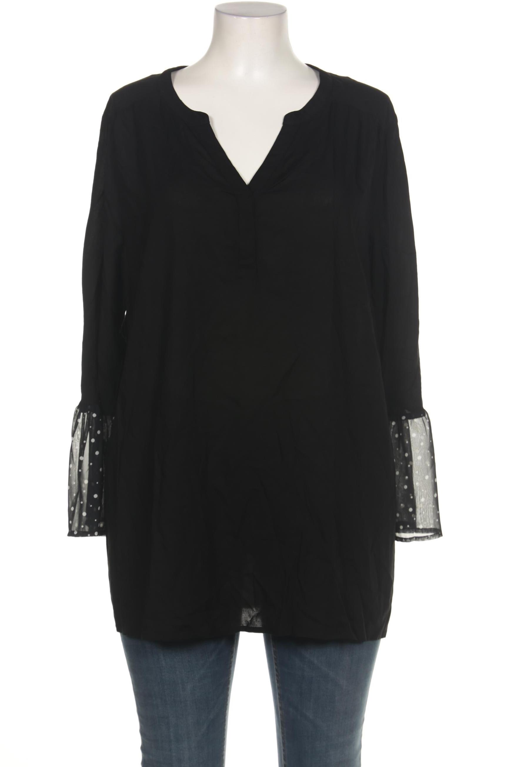 

sheego Damen Bluse, schwarz, Gr. 46