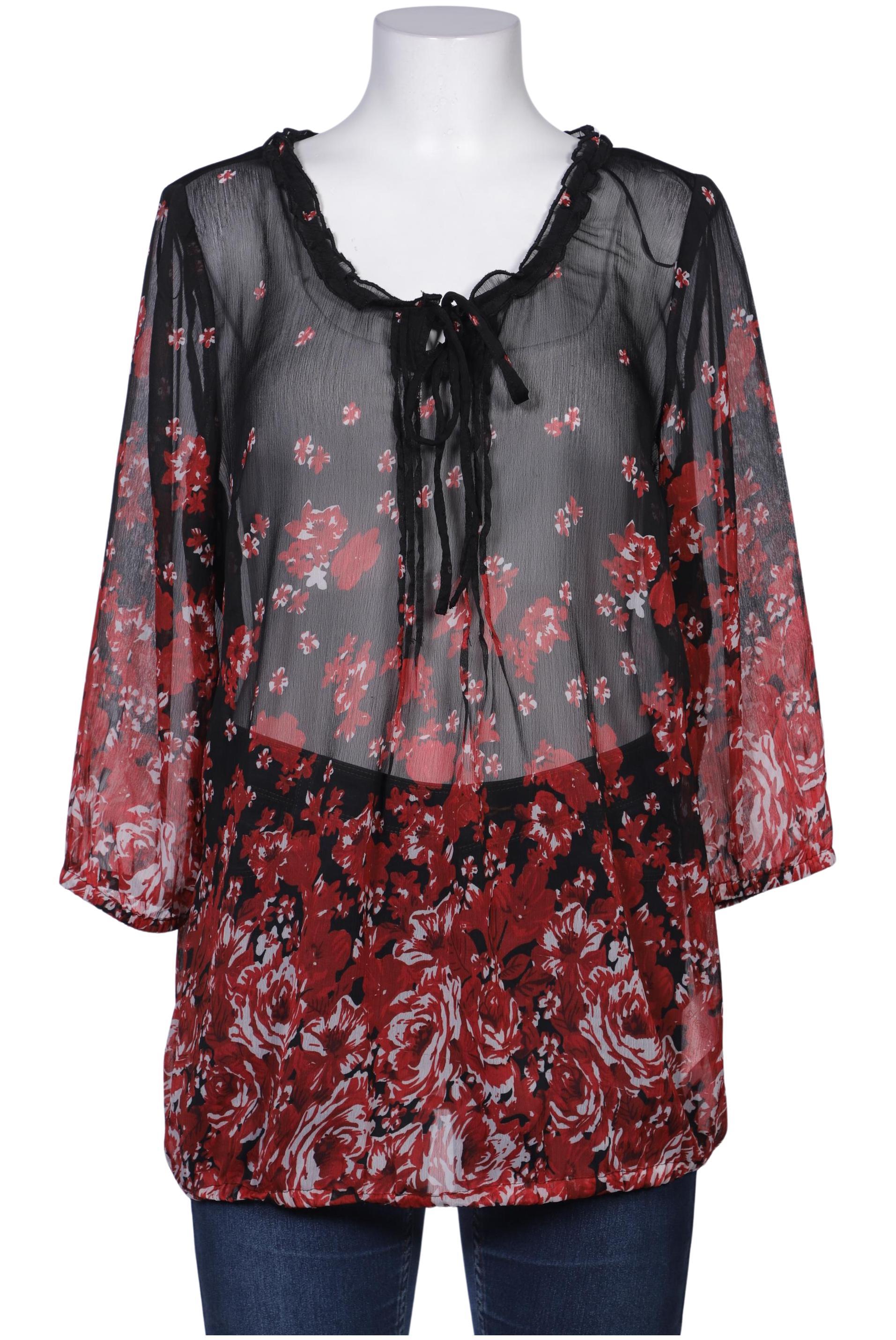 

sheego Damen Bluse, schwarz, Gr. 42