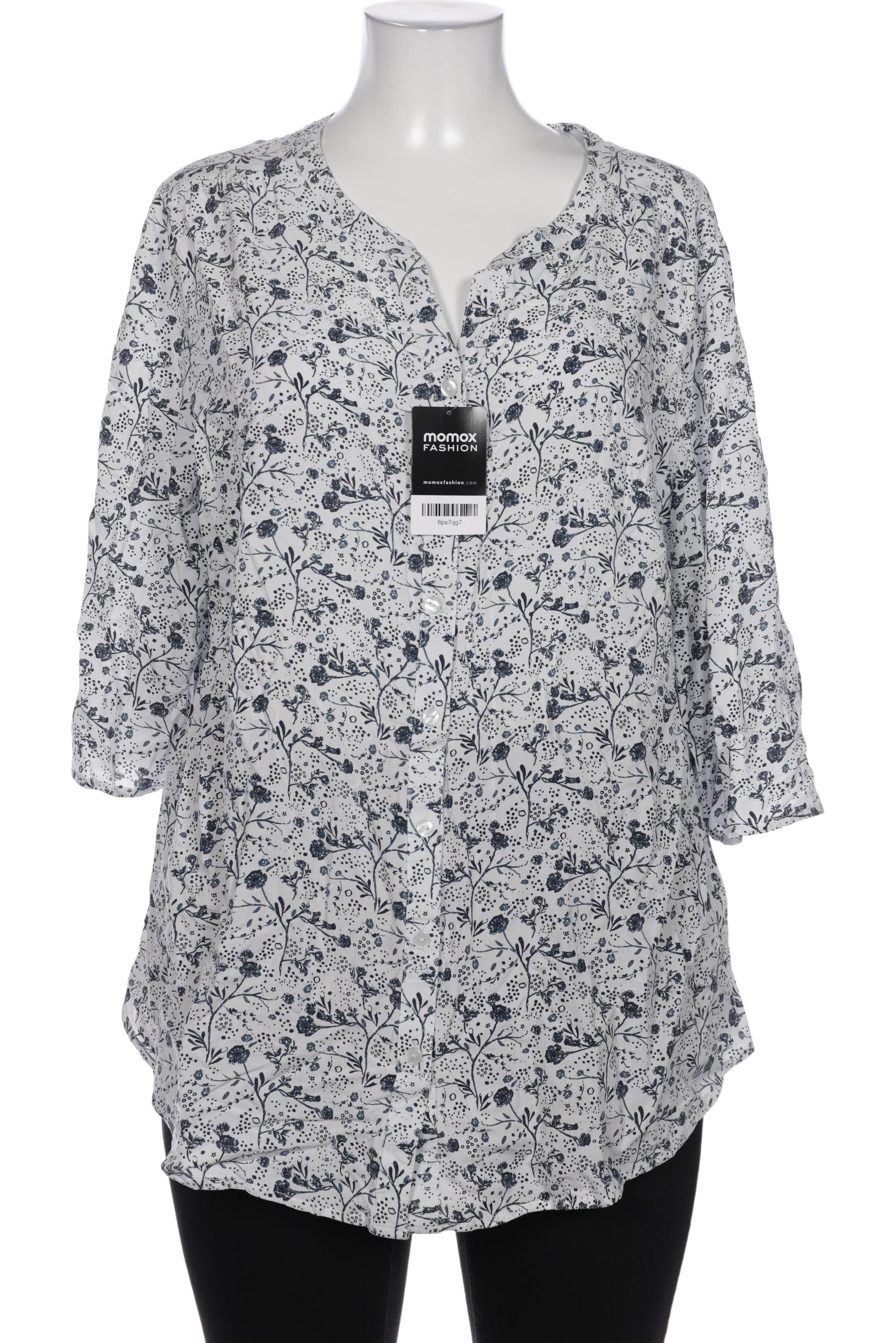 

sheego Damen Bluse, weiß, Gr. 48