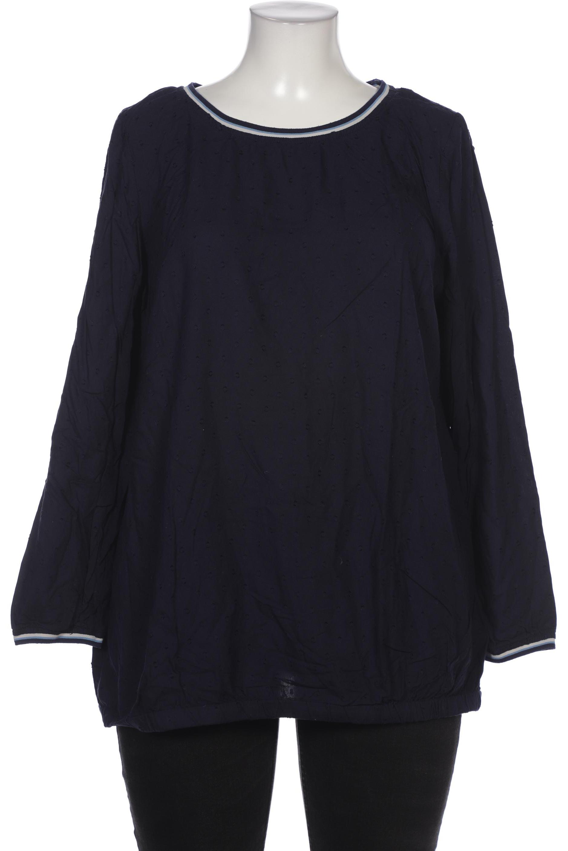 

sheego Damen Bluse, marineblau, Gr. 46