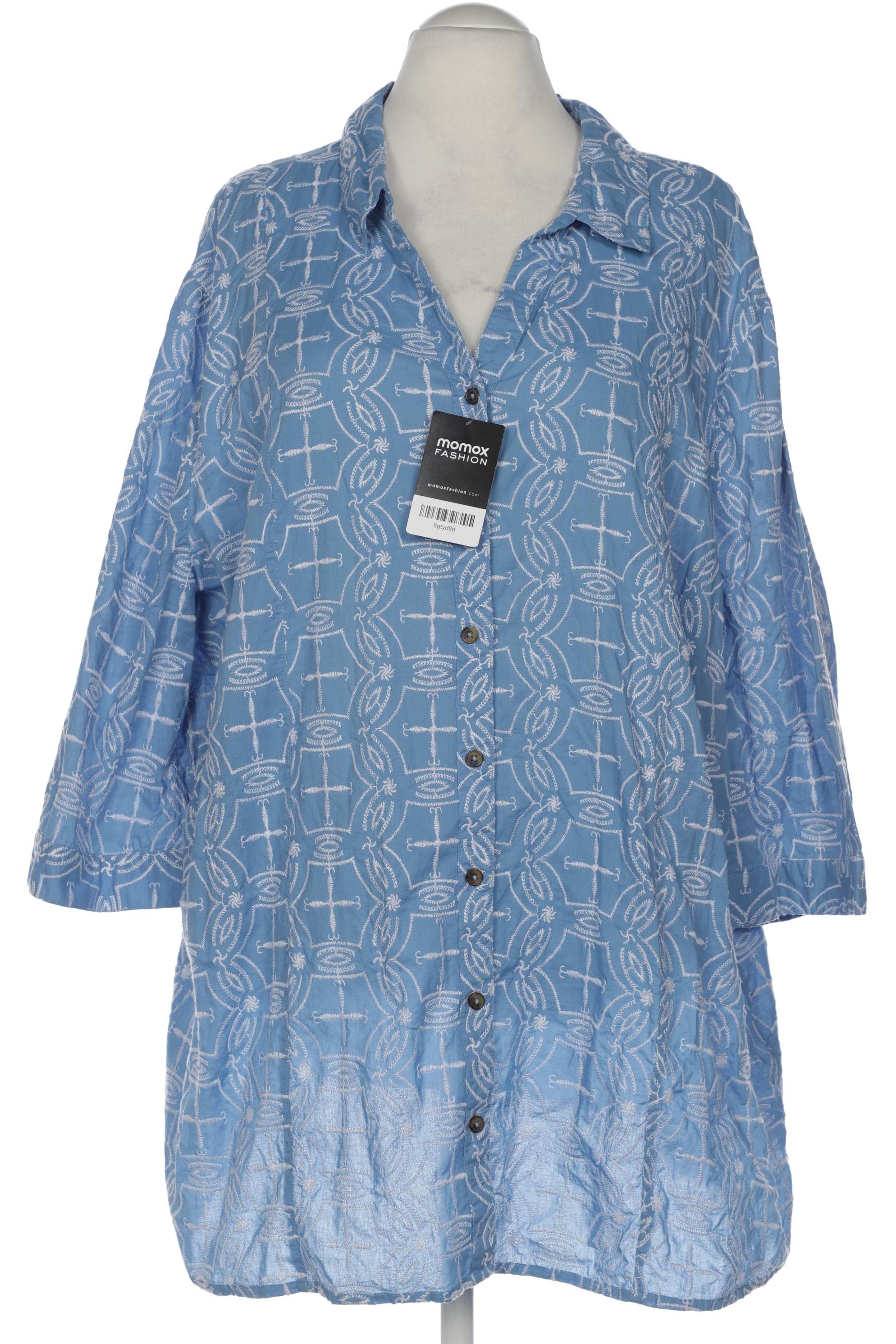 

sheego Damen Bluse, blau, Gr. 56