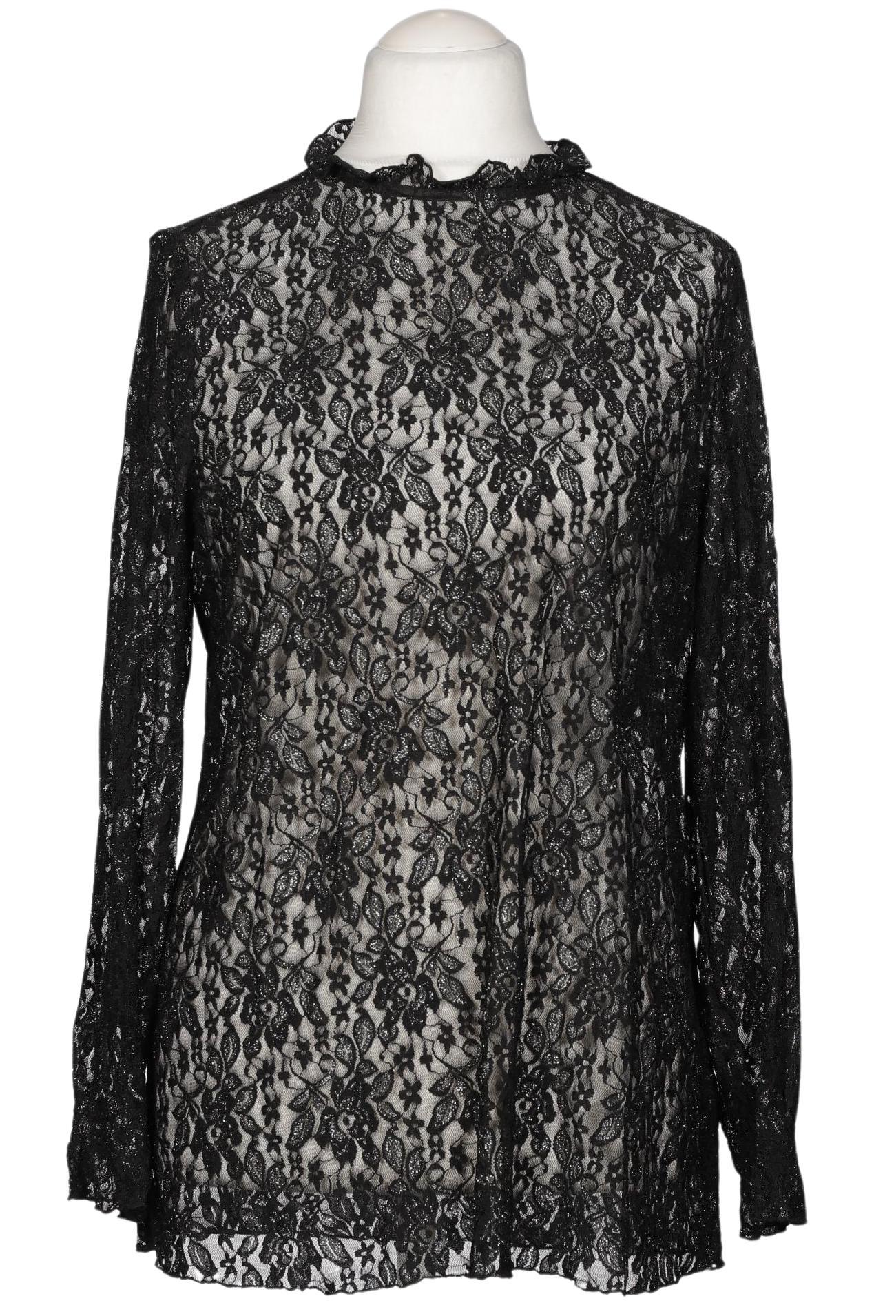 

sheego Damen Bluse, schwarz, Gr. 44