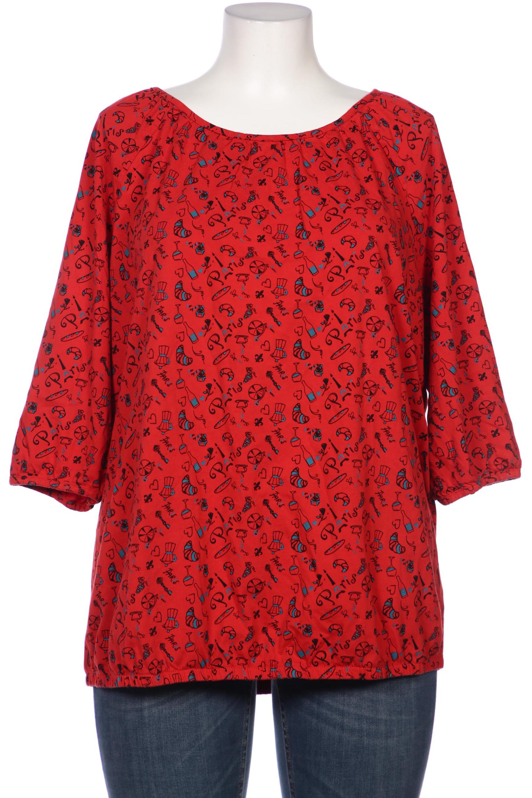 

sheego Damen Bluse, rot, Gr. 48