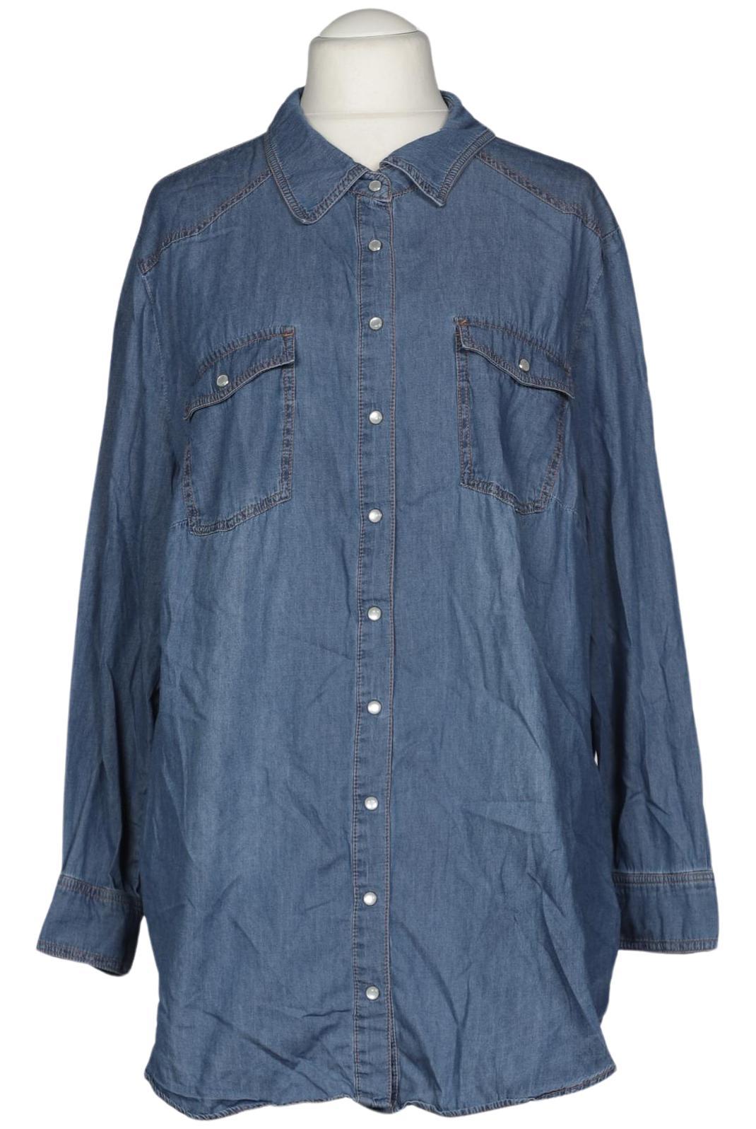 

sheego Damen Bluse, blau, Gr. 52