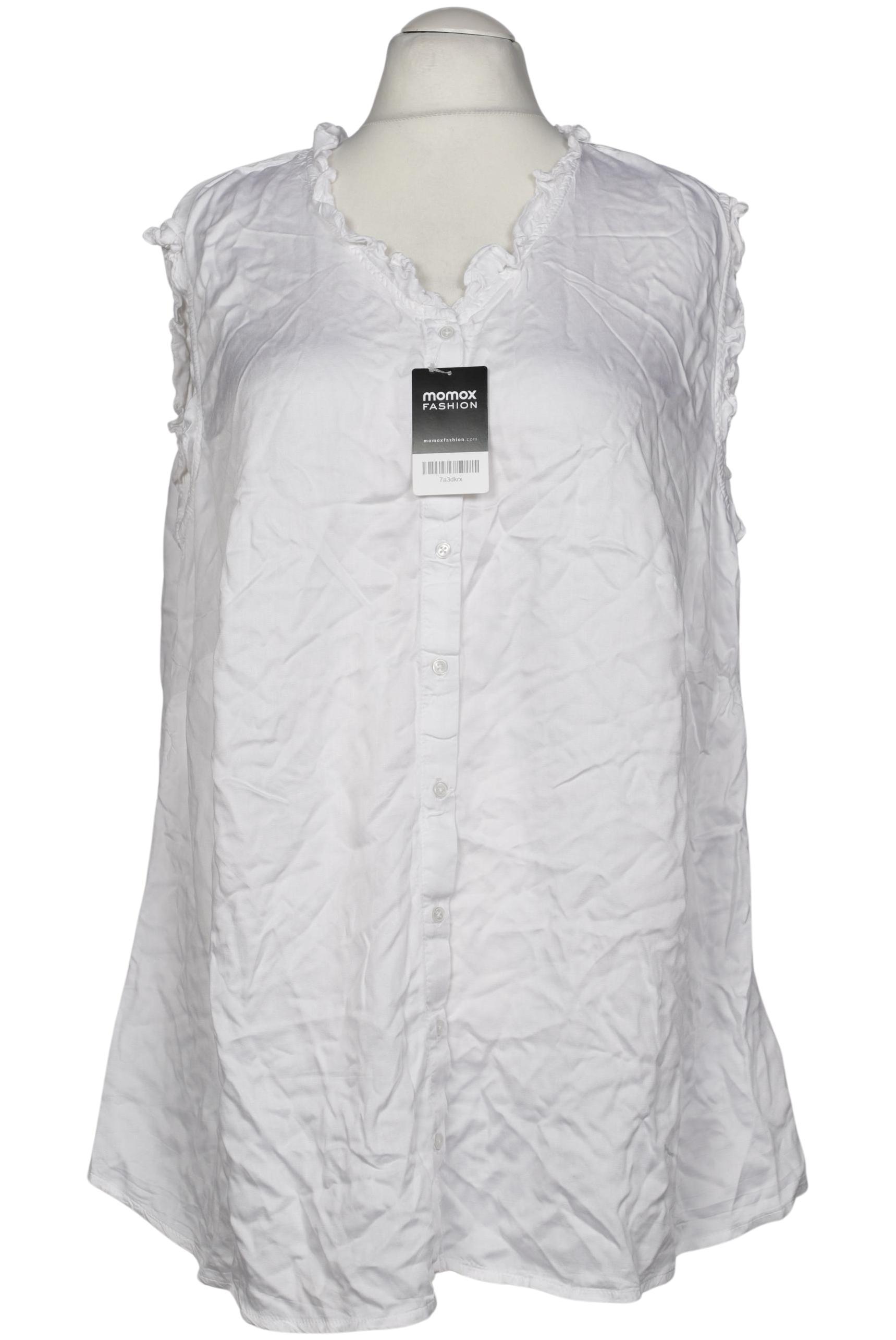 

sheego Damen Bluse, weiß, Gr. 56