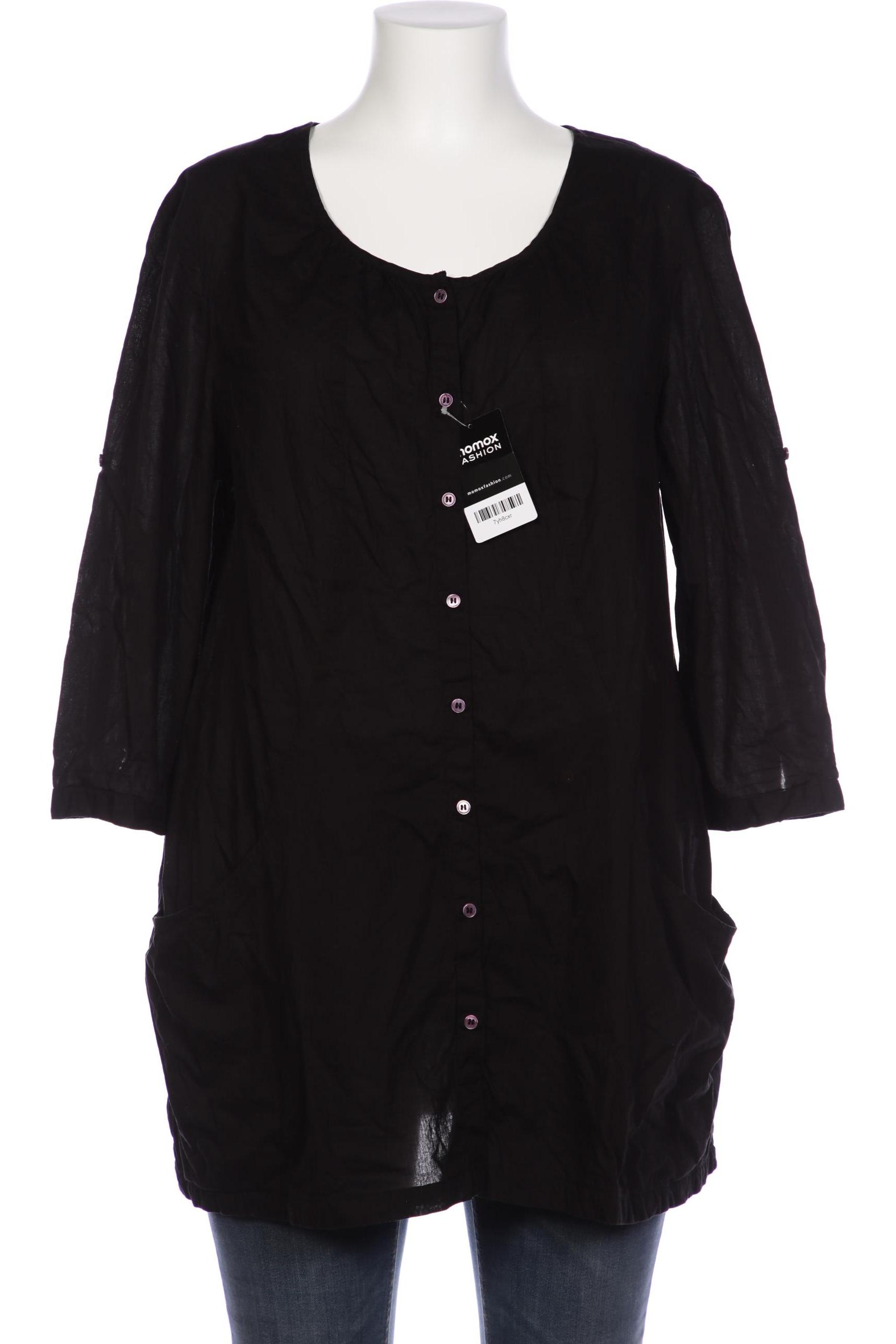 

sheego Damen Bluse, schwarz, Gr. 44
