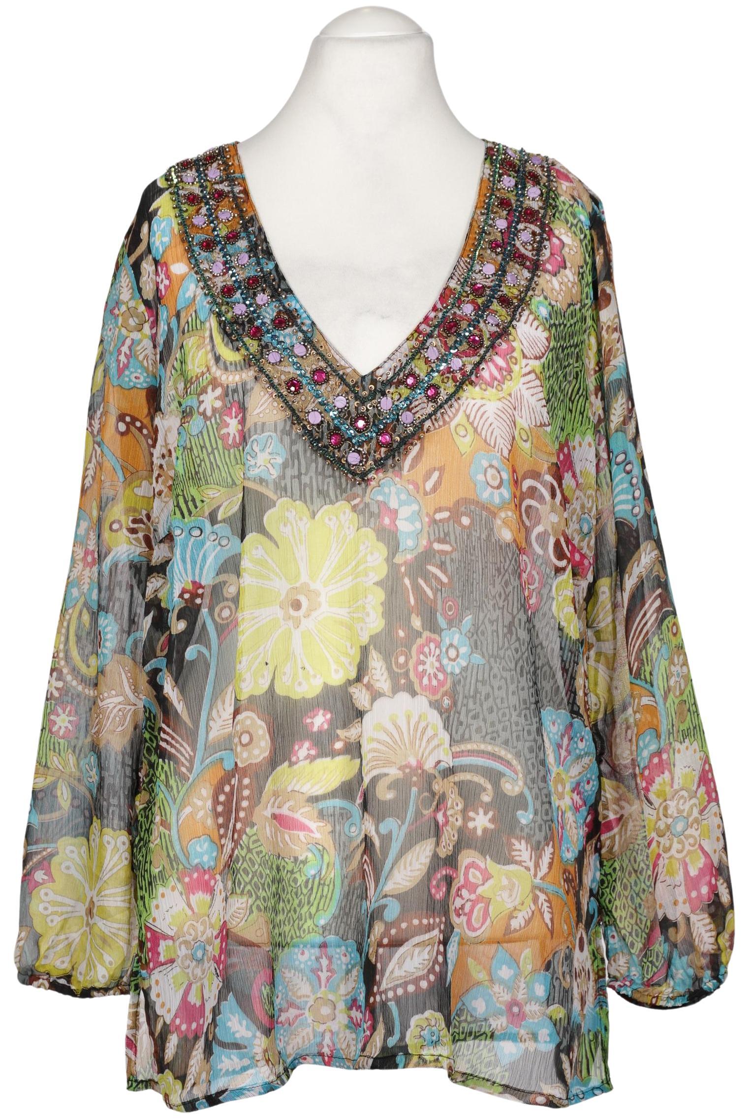 

sheego Damen Bluse, mehrfarbig, Gr. 44