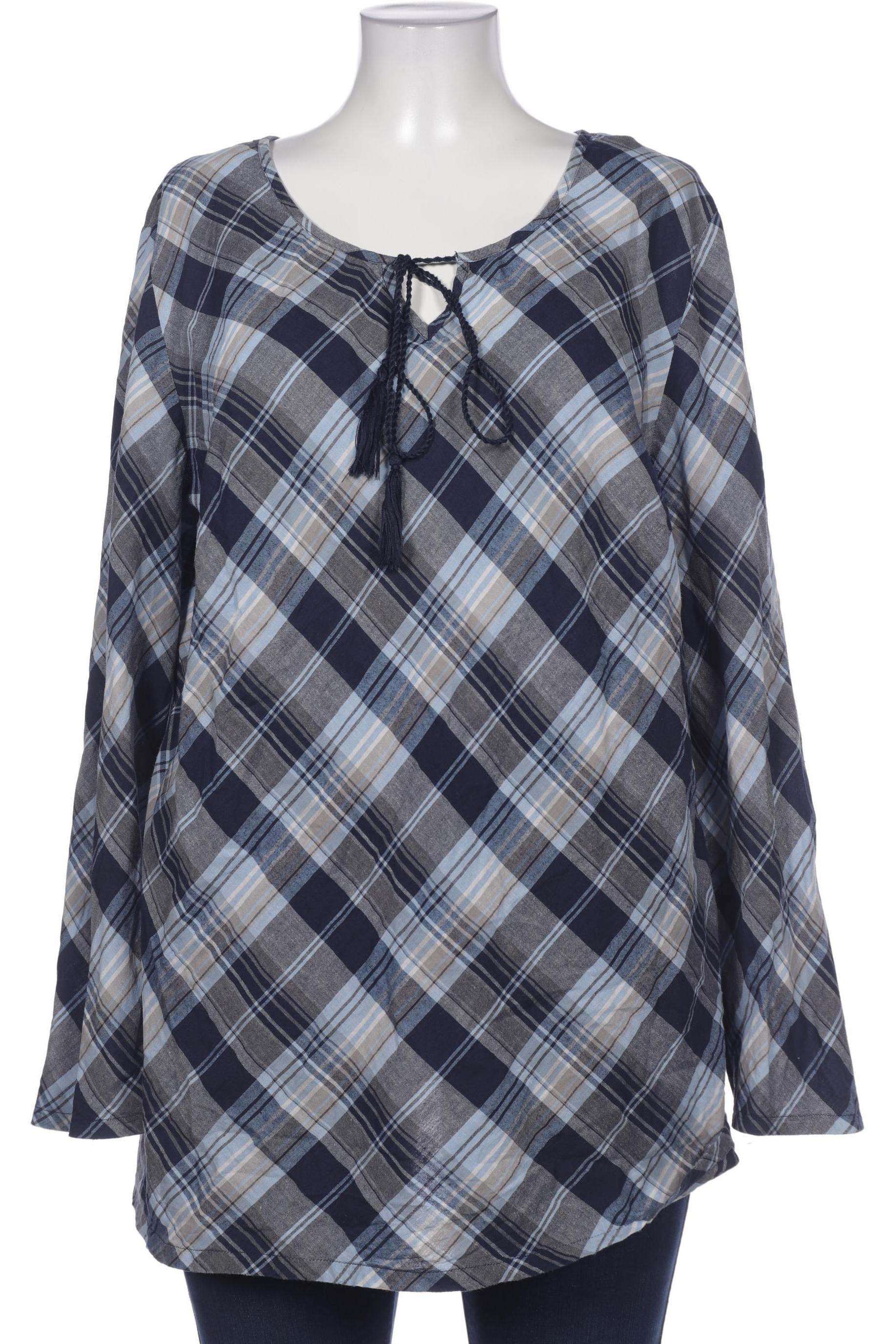 

sheego Damen Bluse, blau, Gr. 52