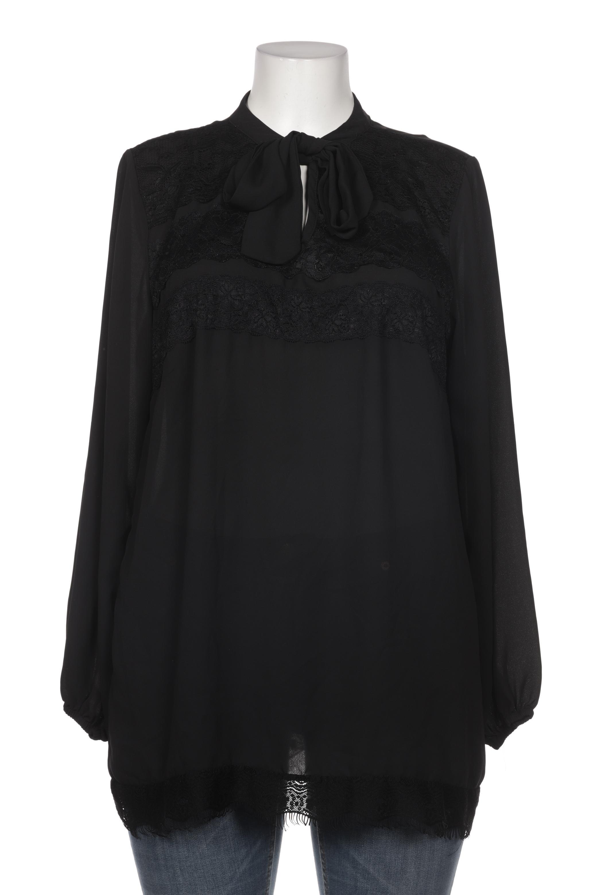 

sheego Damen Bluse, schwarz, Gr. 48