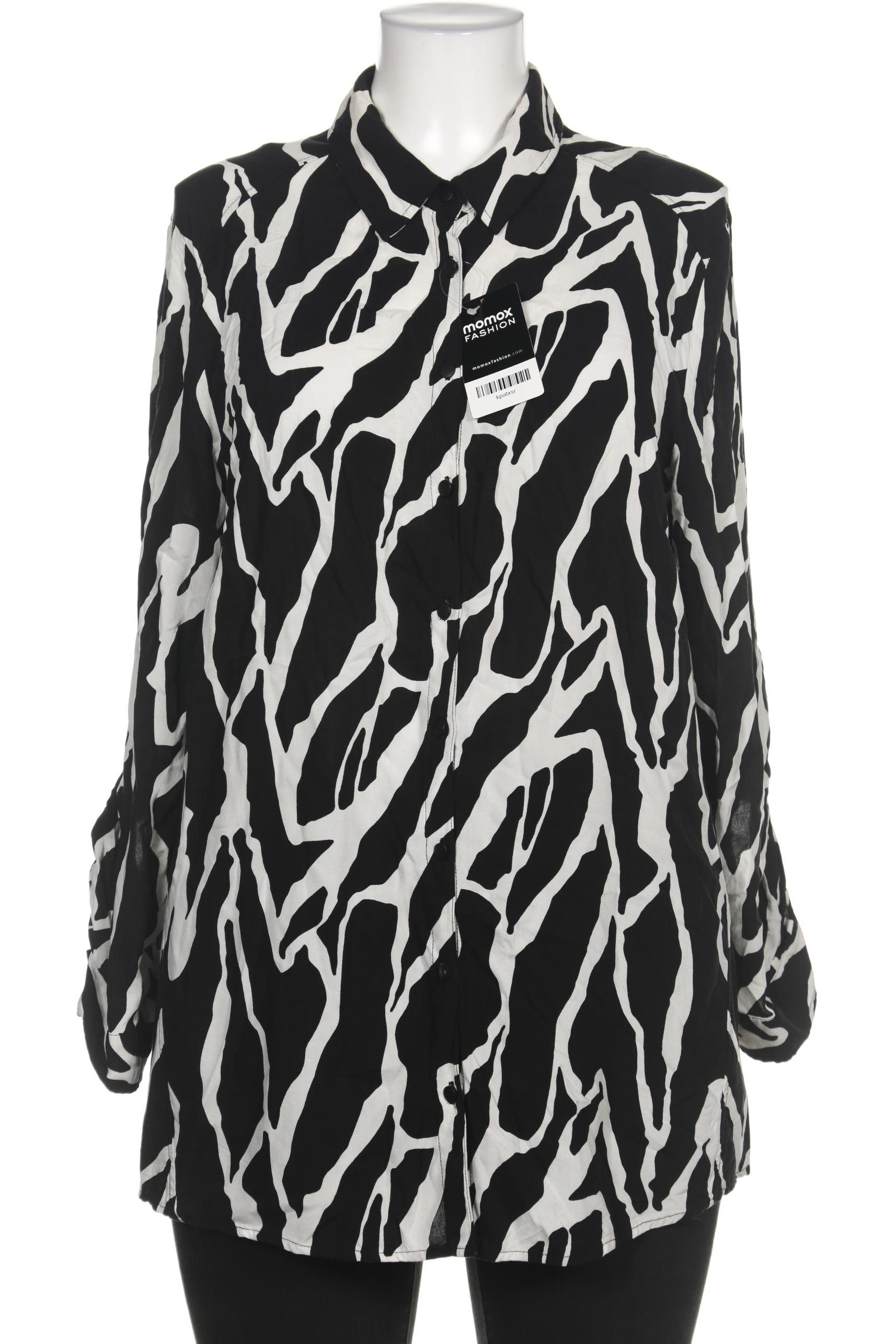 

sheego Damen Bluse, schwarz, Gr. 46