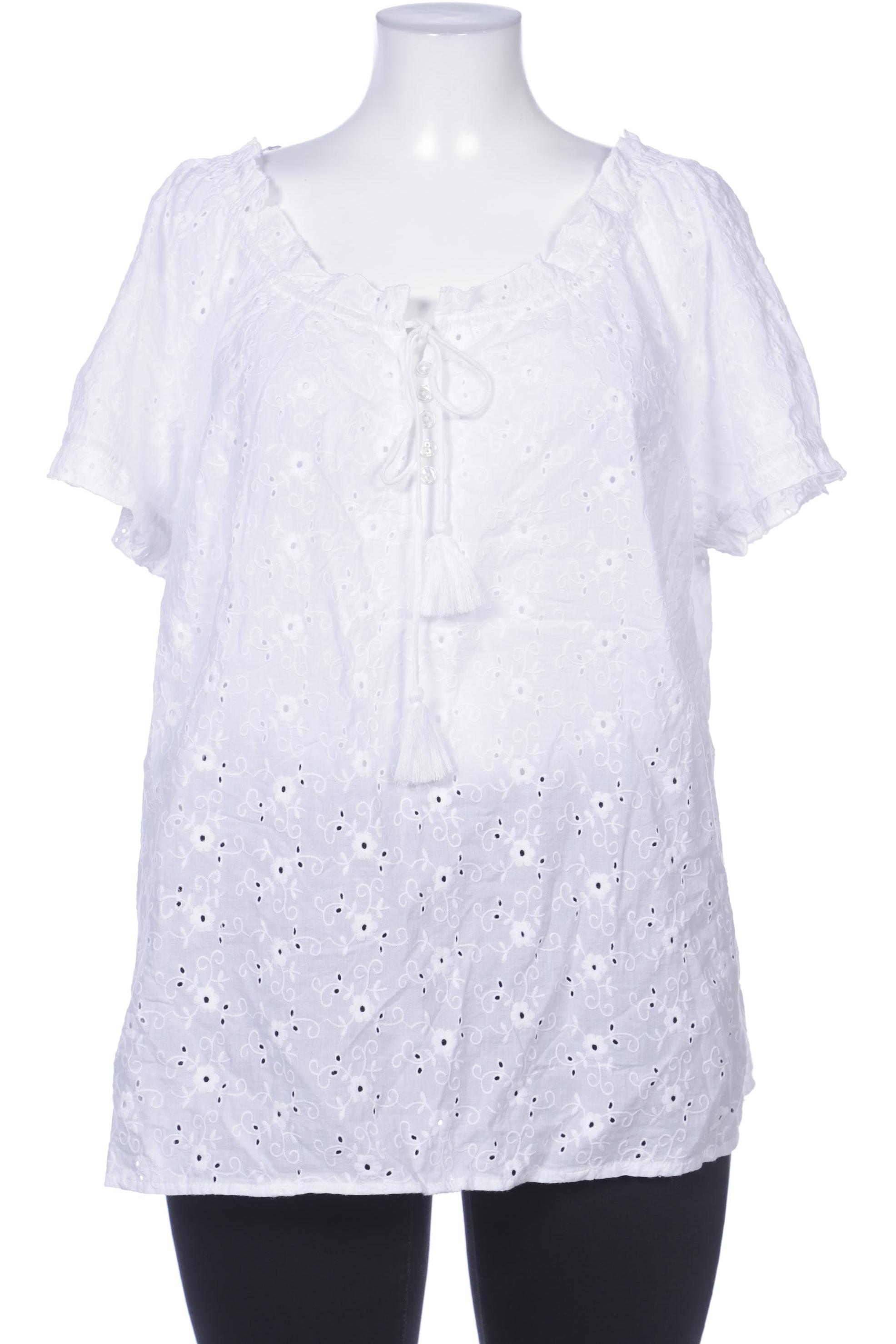 

sheego Damen Bluse, weiß, Gr. 44