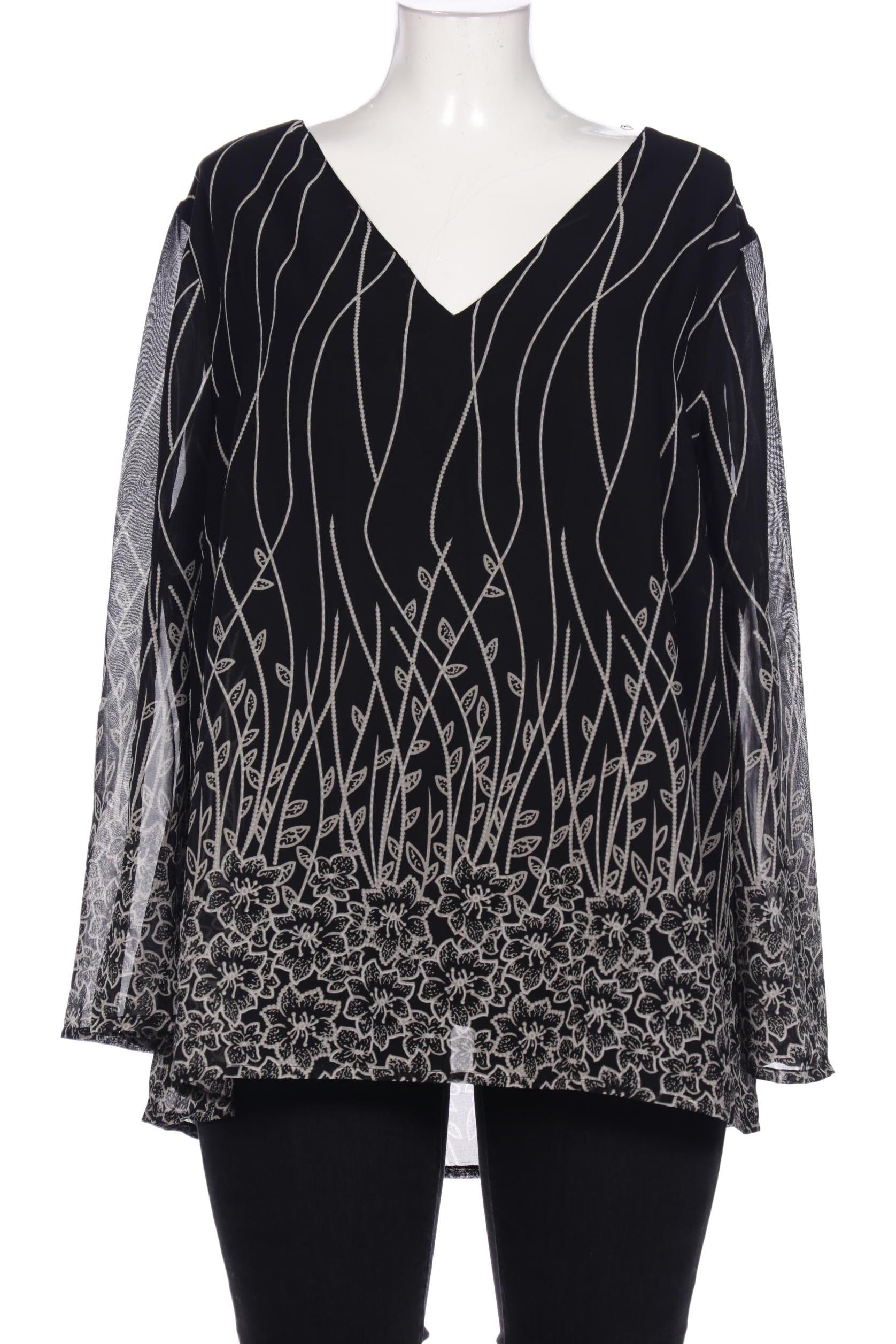 

sheego Damen Bluse, schwarz, Gr. 50