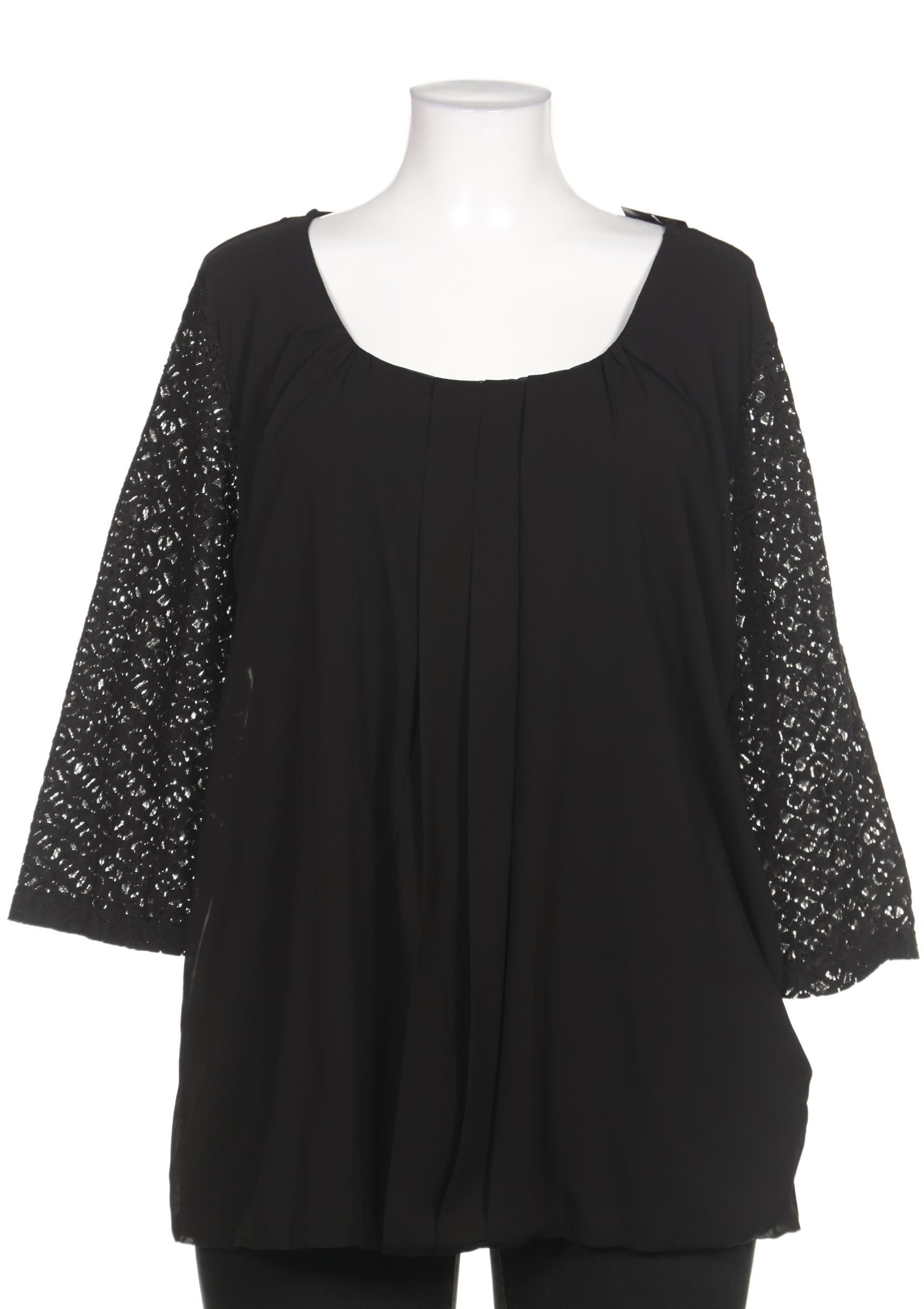 

sheego Damen Bluse, schwarz, Gr. 48