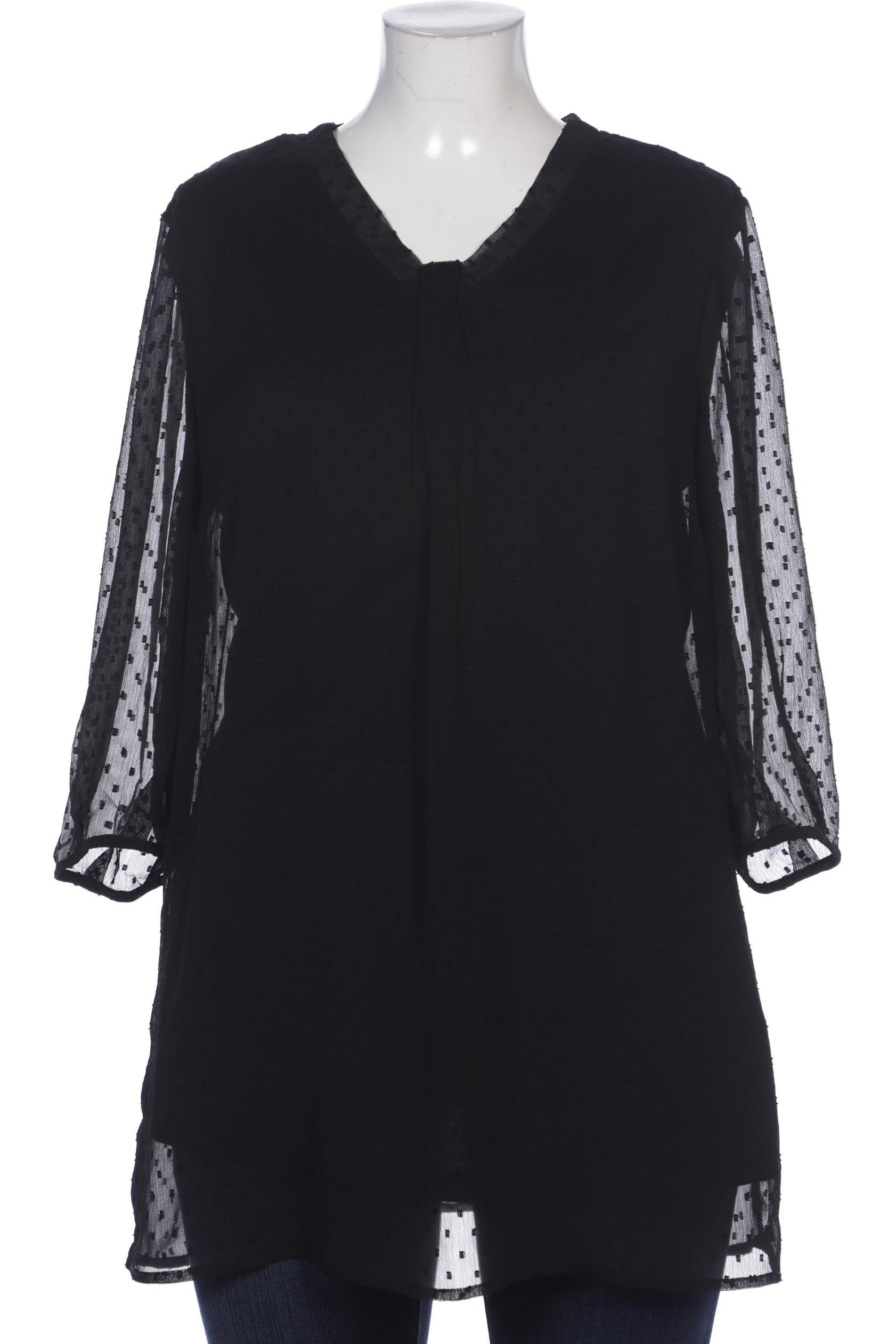 

sheego Damen Bluse, schwarz, Gr. 44