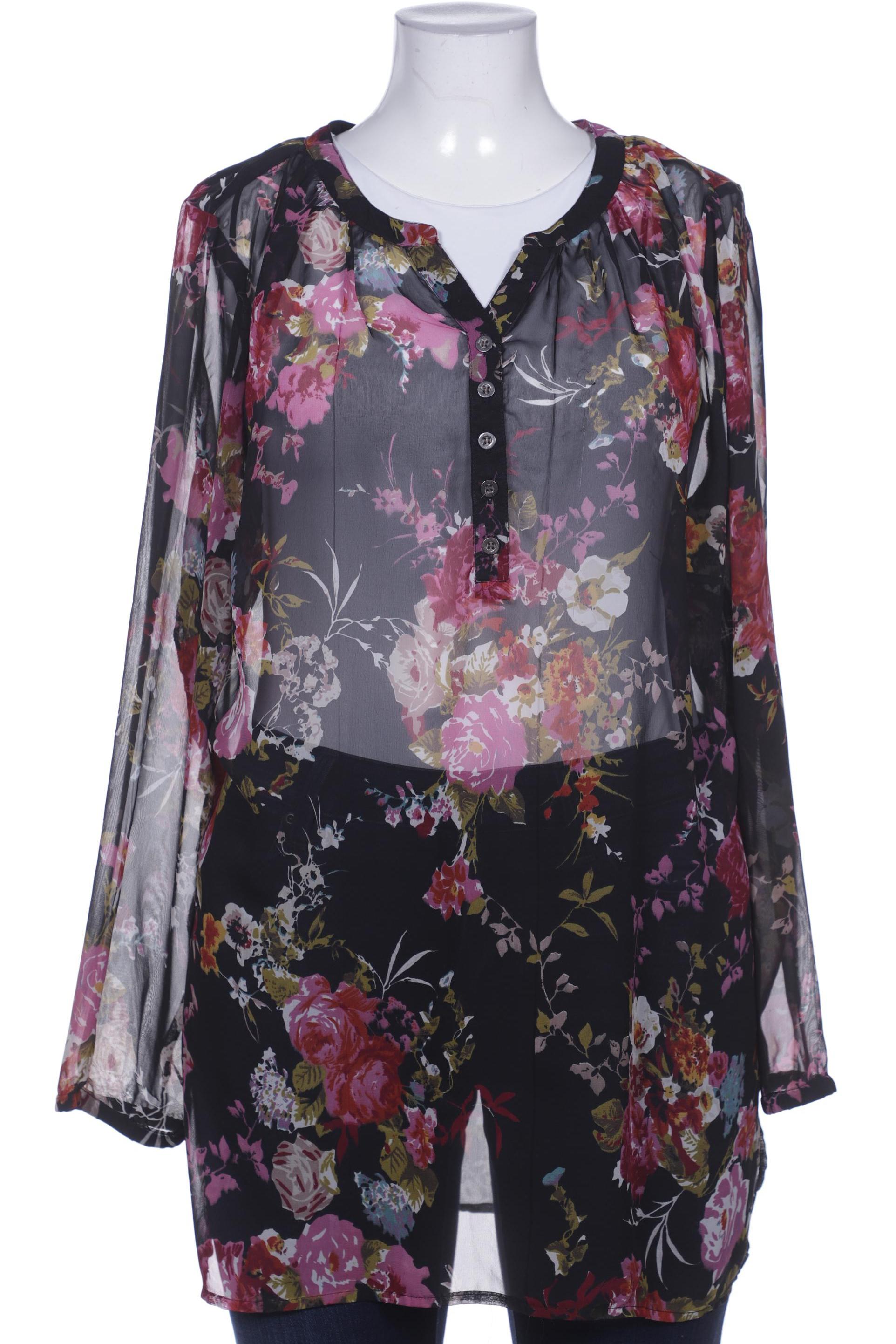 

sheego Damen Bluse, schwarz, Gr. 46