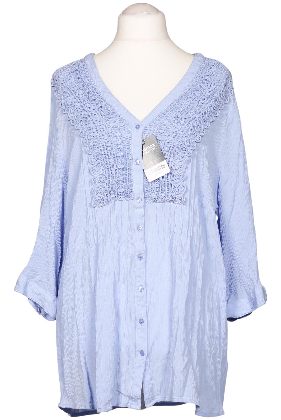 

sheego Damen Bluse, blau, Gr. 52