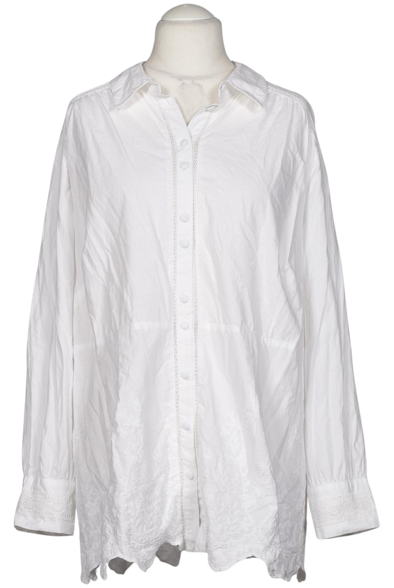 

sheego Damen Bluse, weiß, Gr. 50